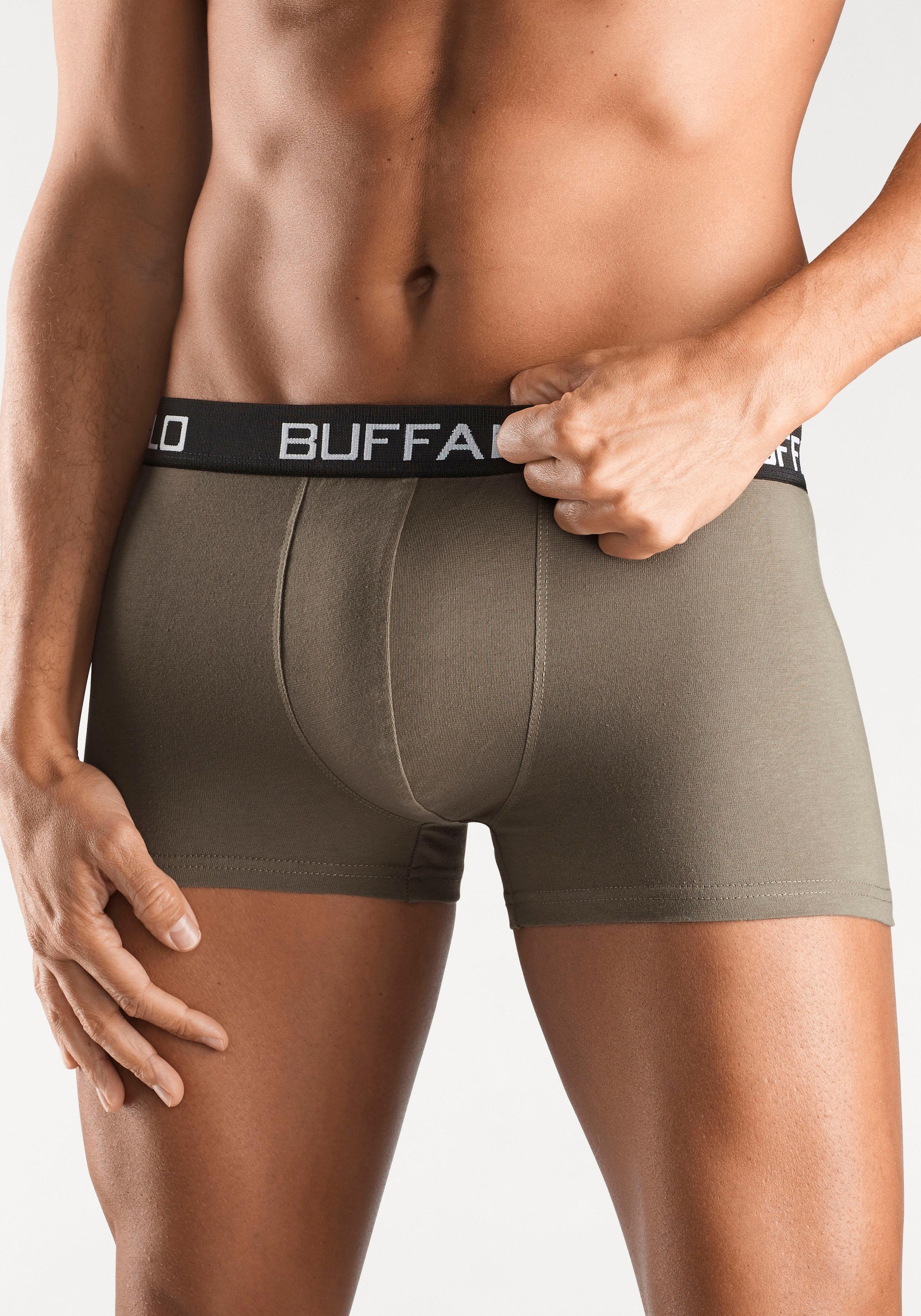 Buffalo Boxer »Boxershorts für Herren«, (Packung, 4 St.), aus Baumwoll-Mix