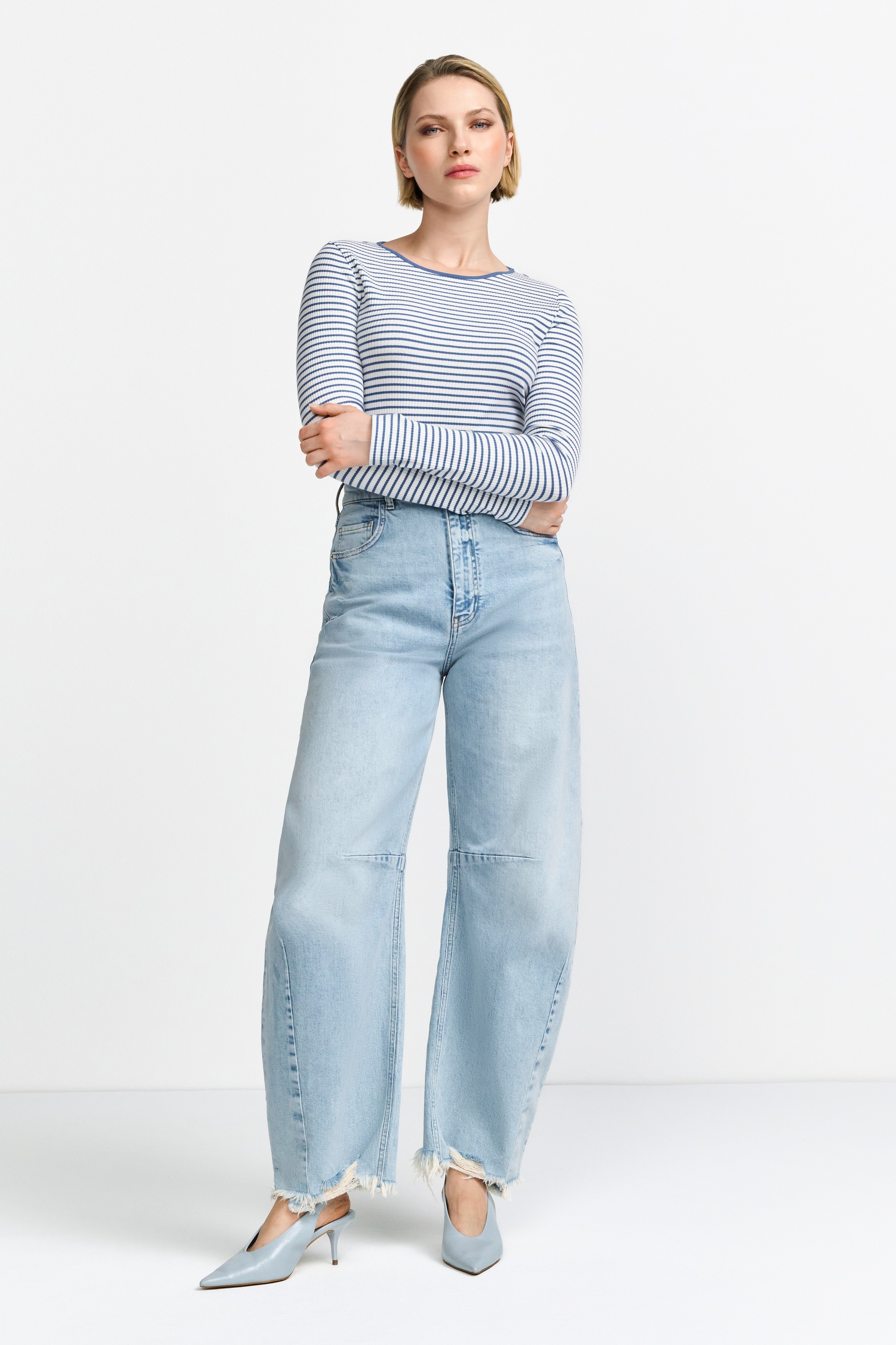 RICHROYAL Langarmshirt Mit Markenlabel am Rücken