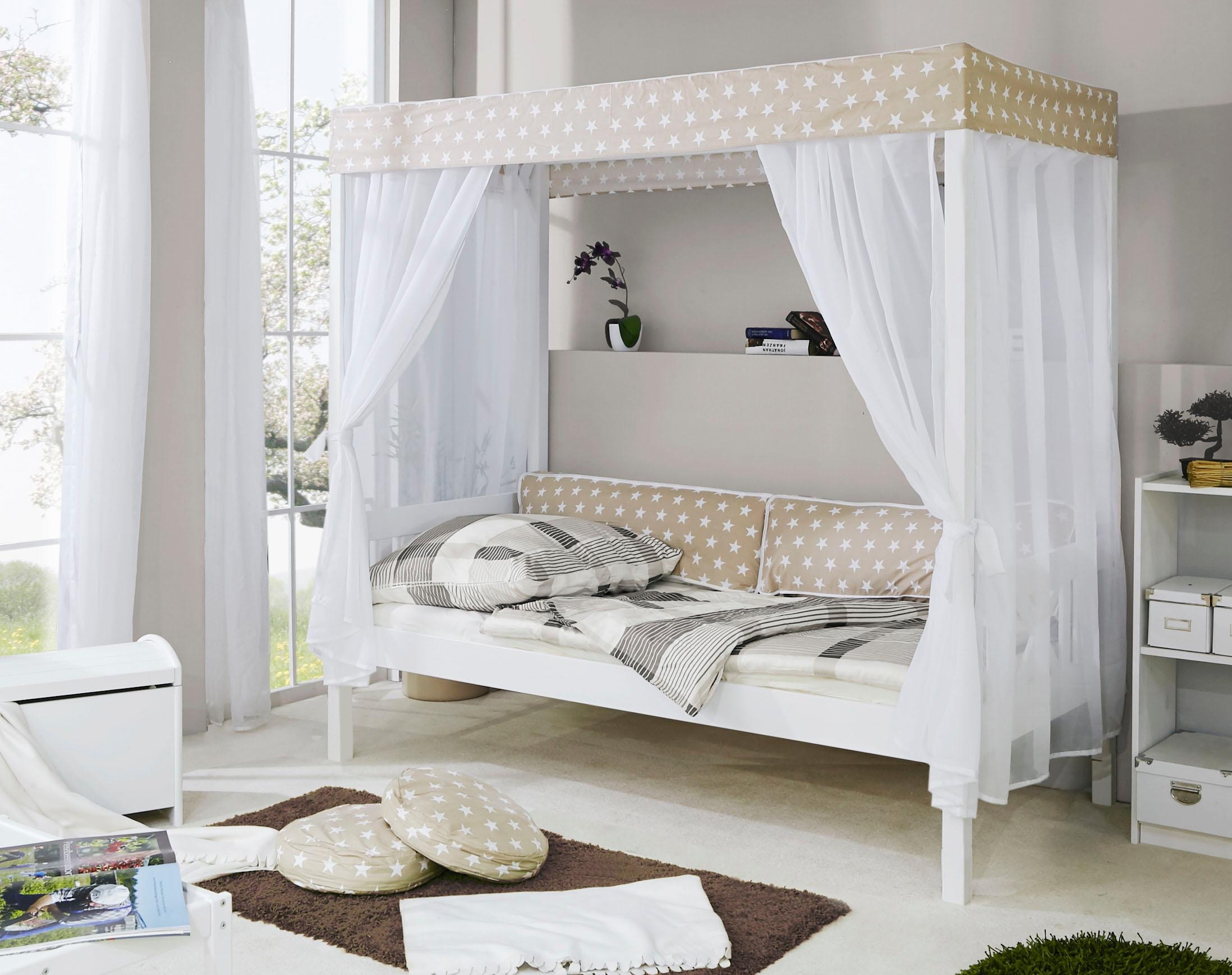 Ticaa Himmelbett »Lino«, in diversen Breiten, Kiefer