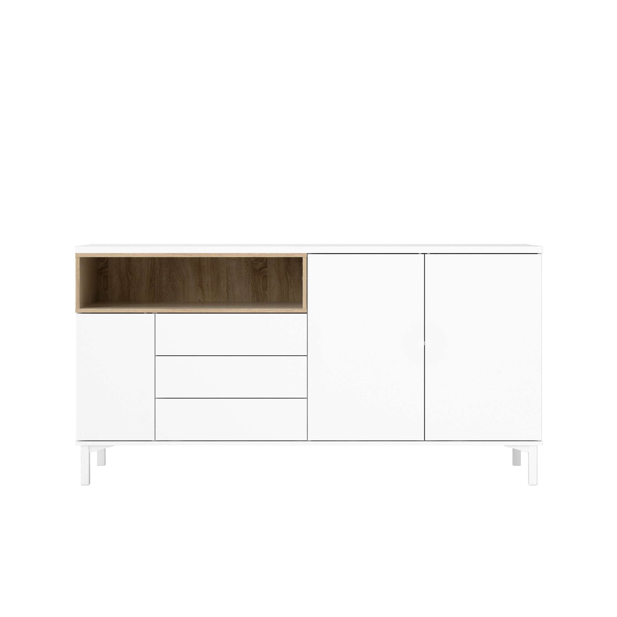 INOSIGN Sideboard »Roommers, Anrichte, Kommode, Stauraum«, Kommode, Breite 176 cm, Höhe 90 cm, 1 offenes Fach mit Rahmen-Optik