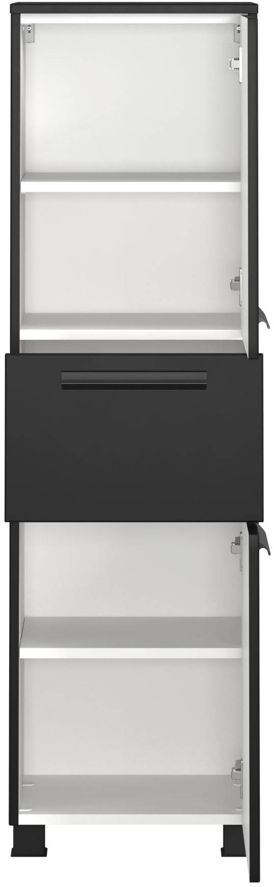 welltime Badmöbel-Set »SALVADA, 5tlg-Set, gedämpfte Scharniere, Softclose, Keramikbecken« Maße (B/T/H): 180/47,5/200 cm, 