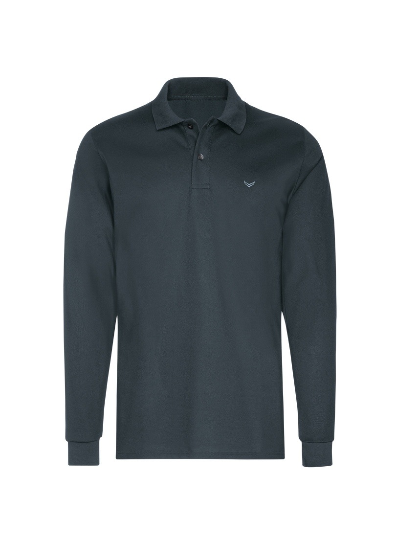 Trigema Poloshirt »TRIGEMA Langarm Poloshirt mit Armbündchen«, (1 tlg.)