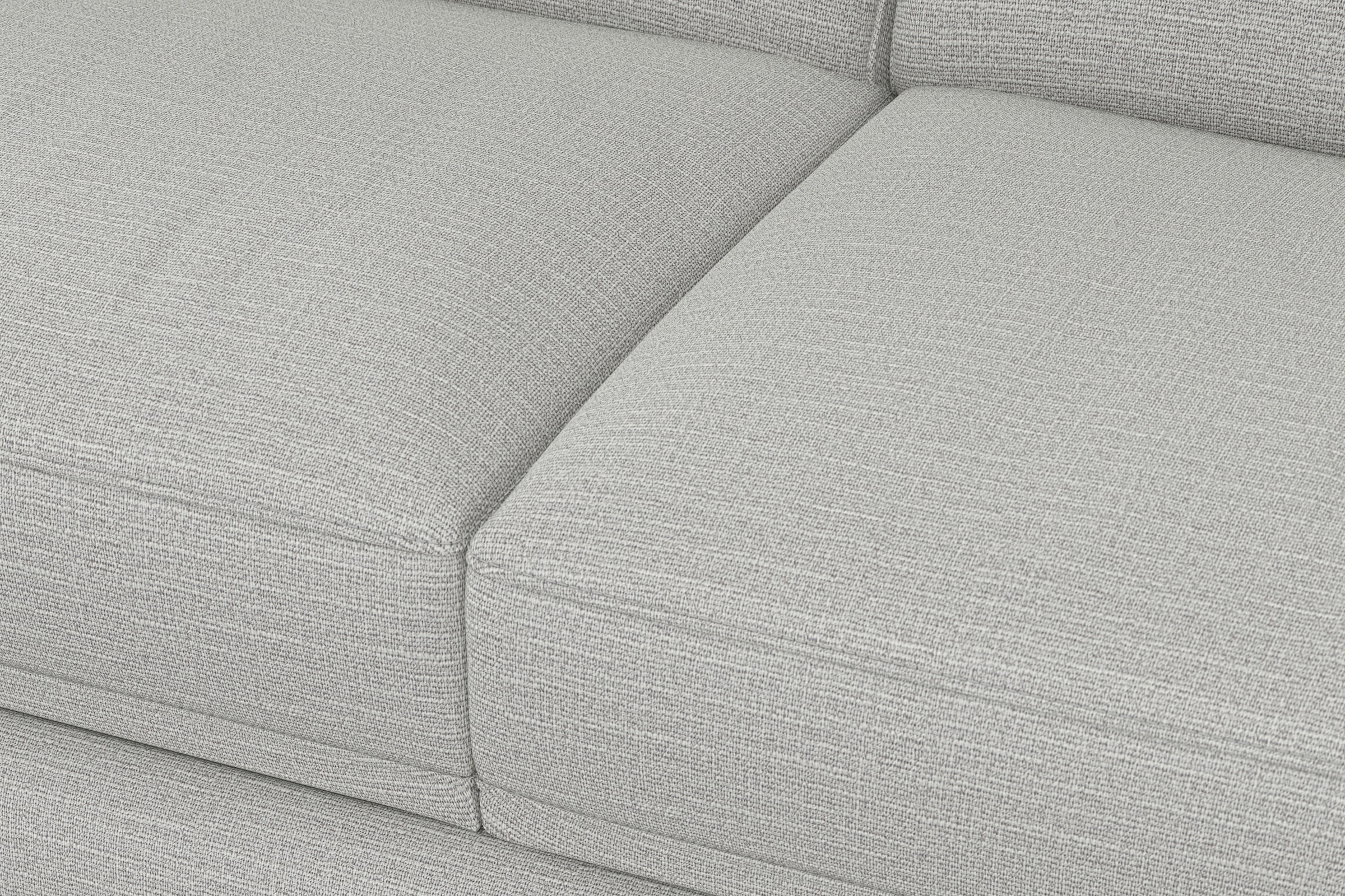 sit&more Ecksofa »Dundee L-Form« mit Federkern und Edelstahlfüßen, wahlweise mit Kopfteilverstellung