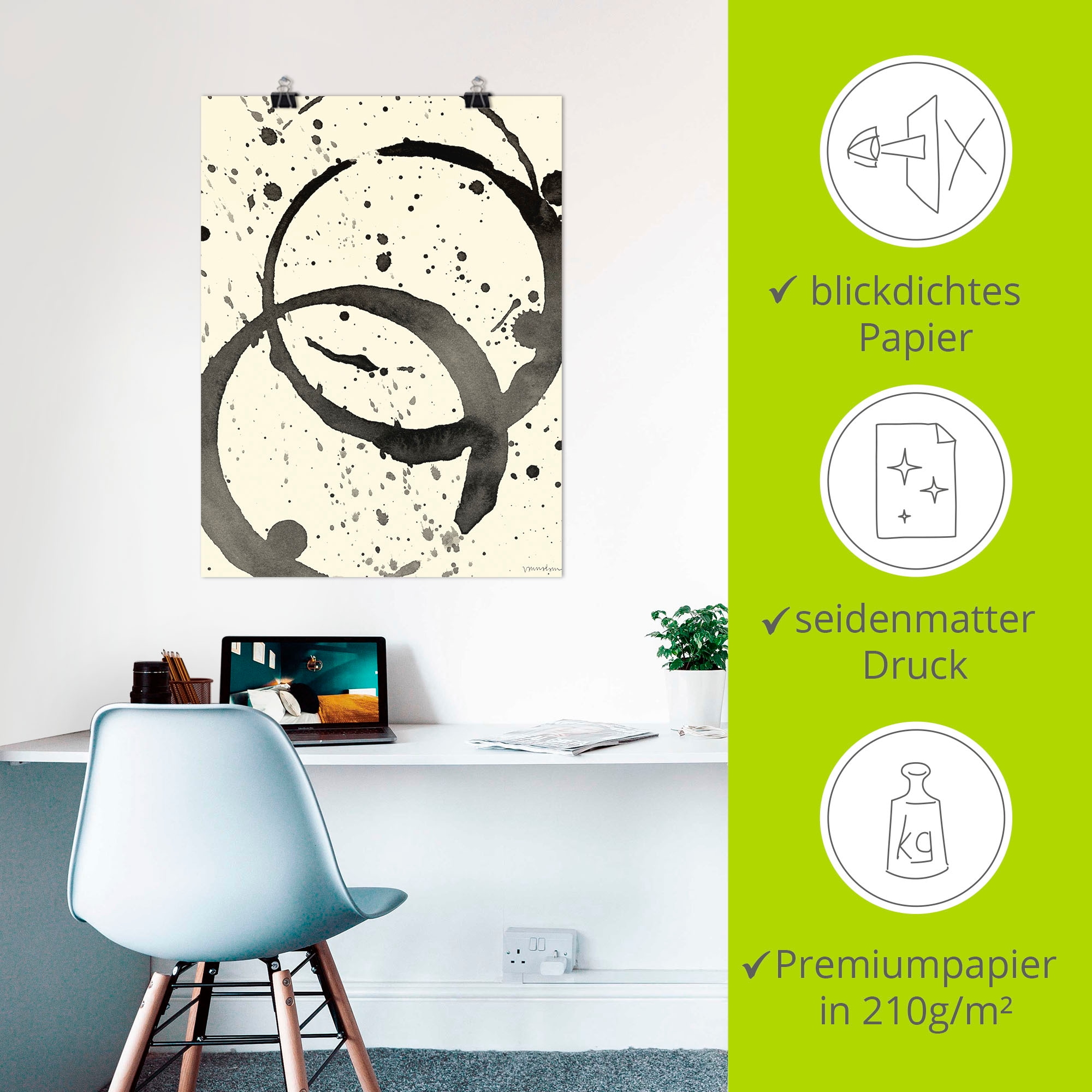 Artland Poster »Farbränder III« Muster 1 Stk. tlg. ohne Rahmen