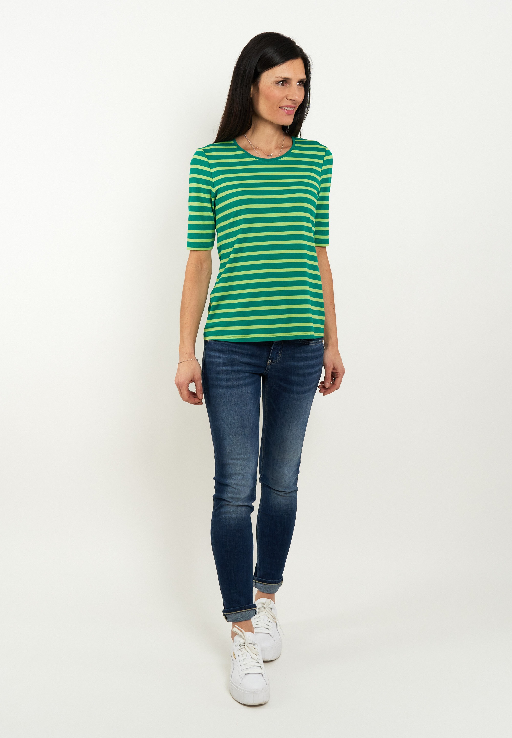 Seidel Moden T-Shirt, mit Streifenmuster, MADE IN GERMANY