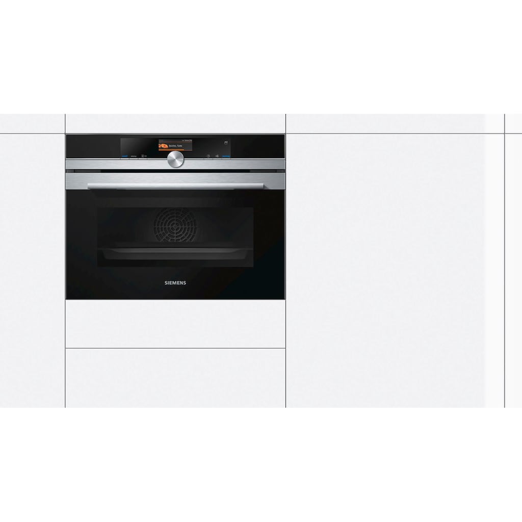 SIEMENS Dampfbackofen »CS636GBS2«, iQ700, CS636GBS2, mit Teleskopauszug nachrüstbar