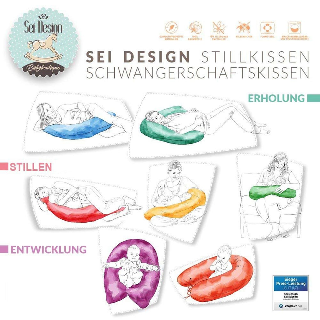 SEI Design Stillkissen »Fuchs orange«, mit hochwertiger Stickerei mit niedlichen Tiermotiven