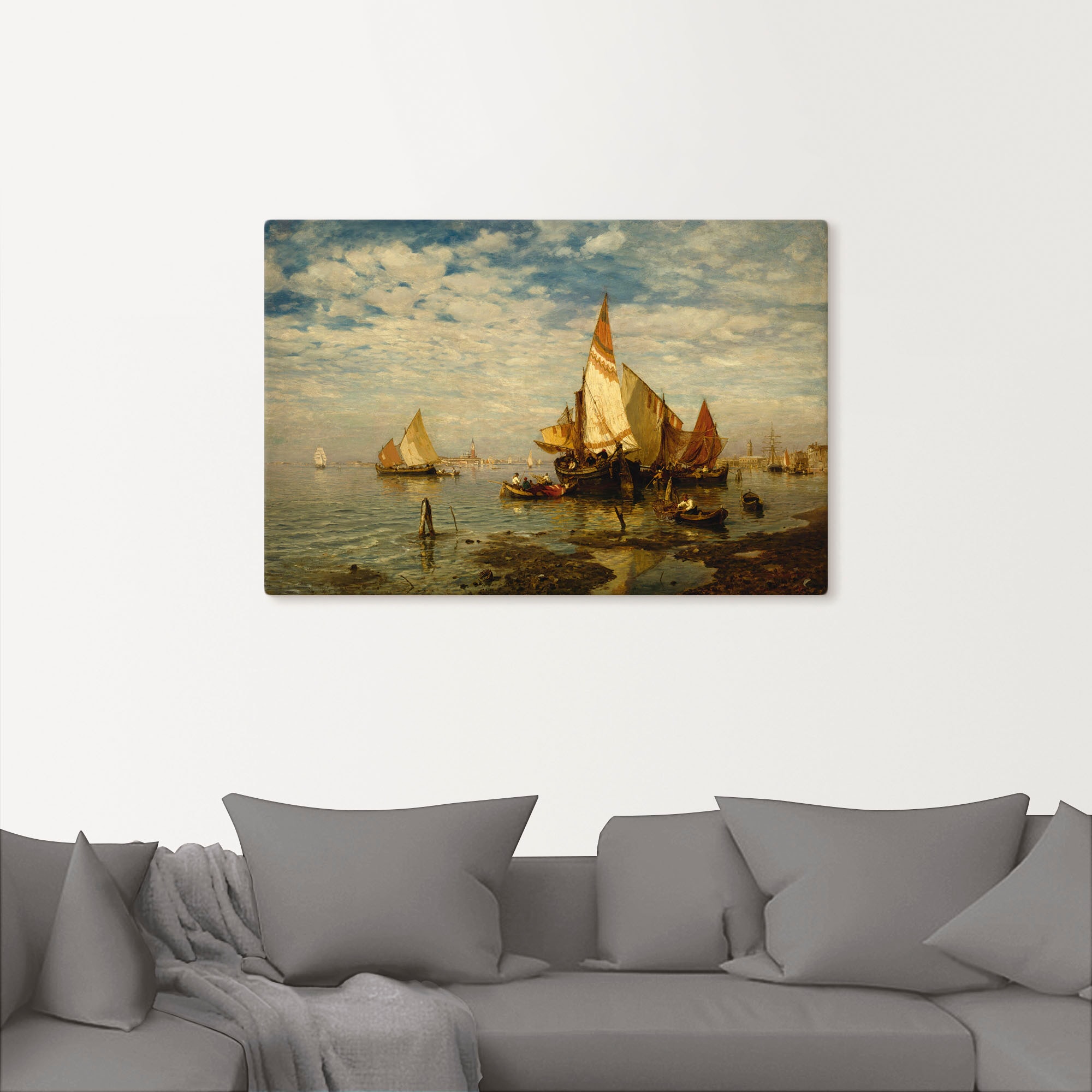 Artland Leinwandbild »In der Lagune bei Venedig«, Bilder von Booten & Schif günstig online kaufen