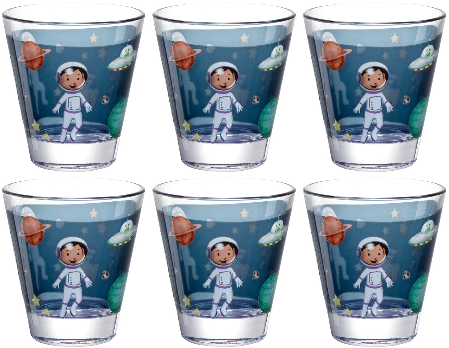 LEONARDO Gläser-Set »Weltall BAMBINI AVVENTURA«, (Set, 6 tlg.), 215 ml, 6-t günstig online kaufen