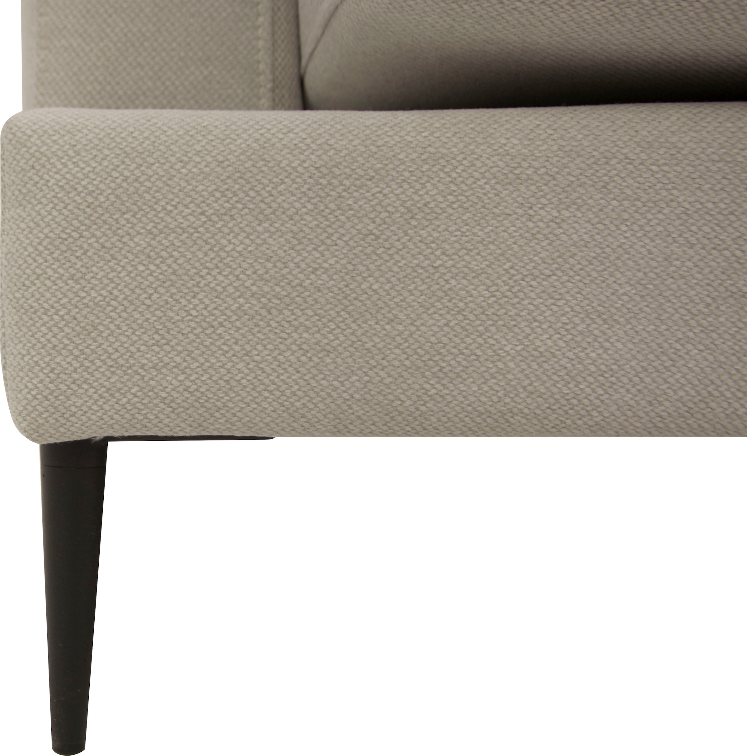 Leonique 2-Sitzer »Cozy elegantes Designsofa, Maße B/T/H: 151/97/80 cm«, mit losen Kissen und Metallbeinen