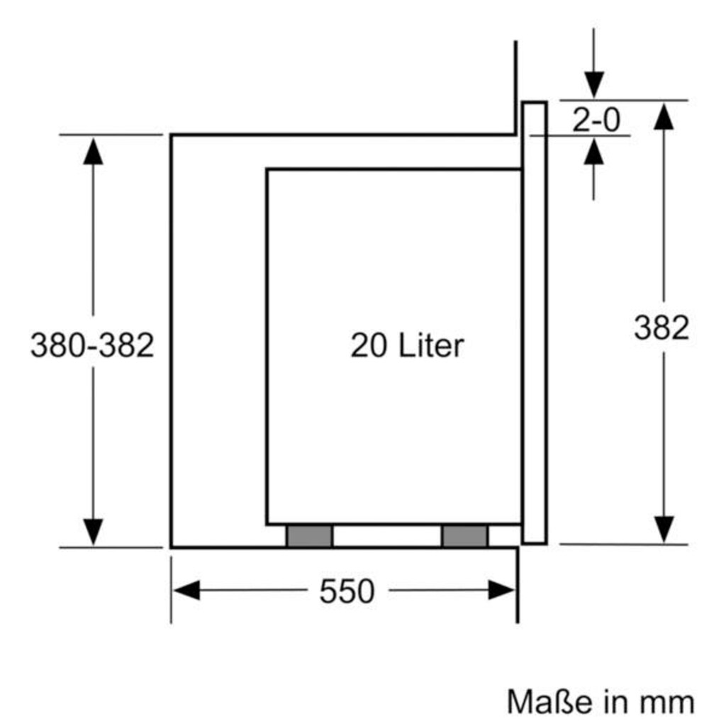 SIEMENS Einbau-Mikrowelle »BF525LMS0«, Mikrowelle, 800 W