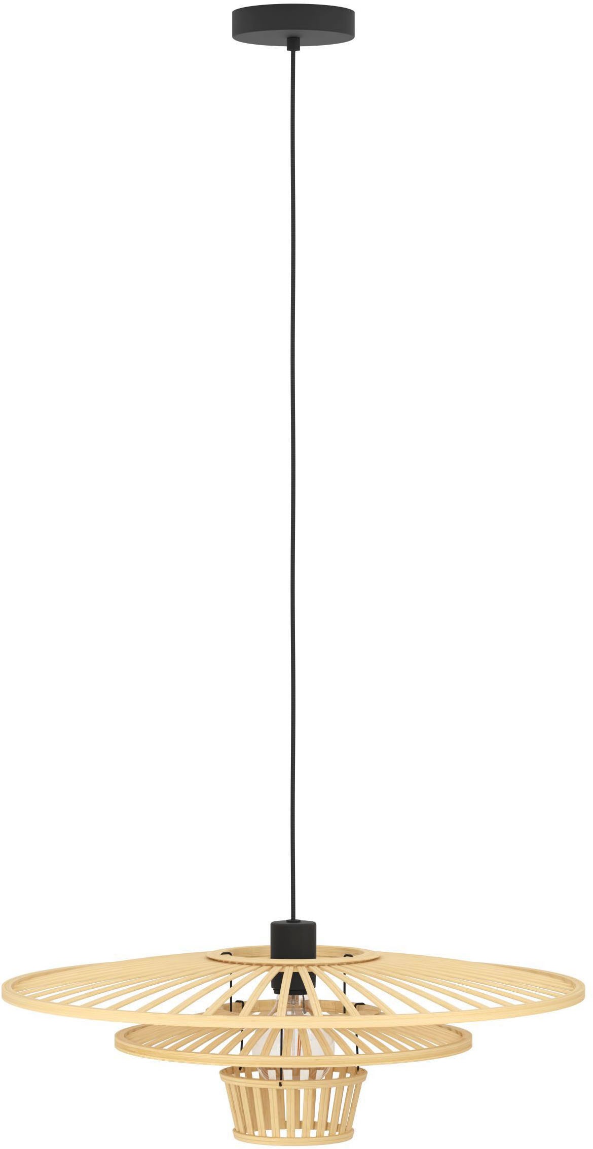 EGLO Hängeleuchte »Lydney Hängelampe, Pendelleuchte, Esszimmerlampe Japanis günstig online kaufen