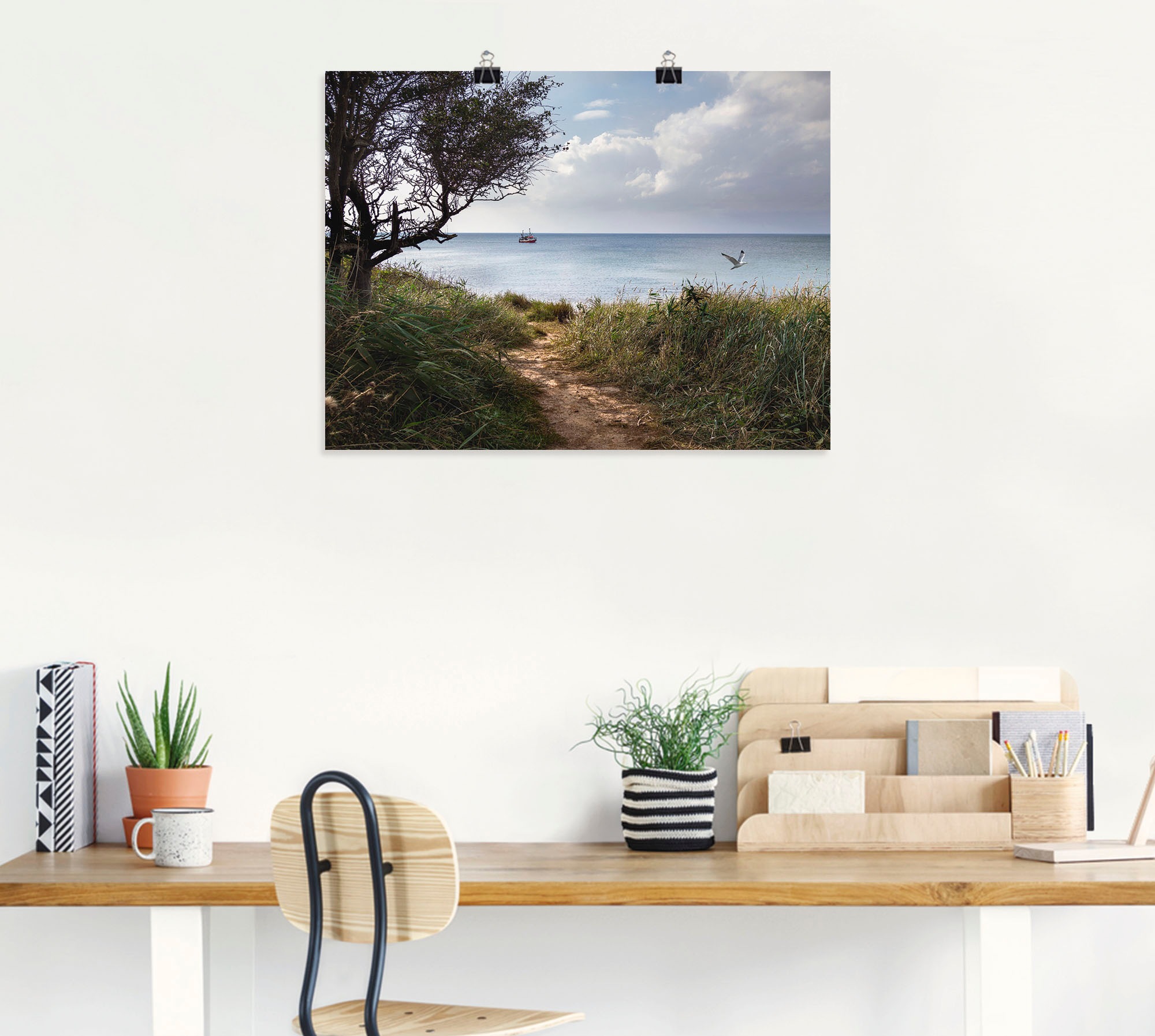 Artland Wandbild »Wege zum Meer....«, Gewässer, (1 St.), als Leinwandbild, Poster in verschied. Größen