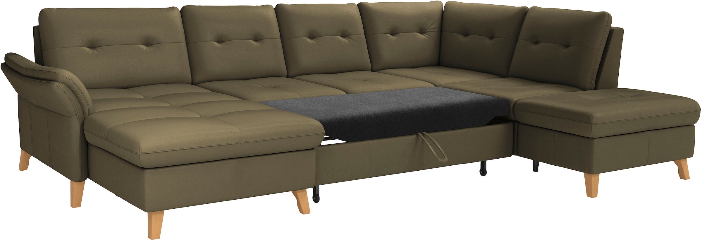 sit&more Wohnlandschaft »Göteborg«, inkl. Sitztiefenverstellung, wahlweise mit Bettfunktion & Bettkasten