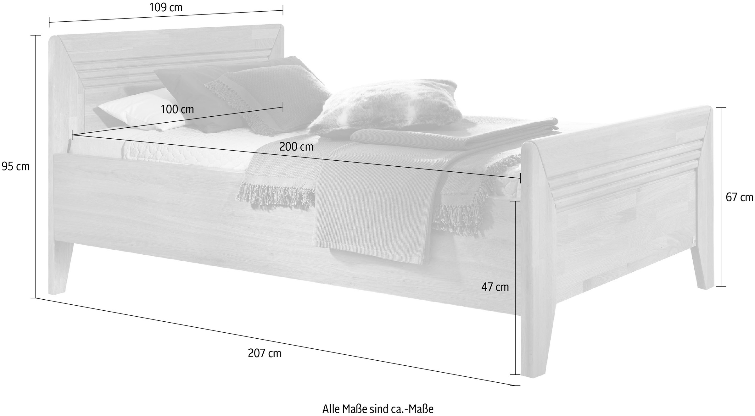 6. Bild von rauch Bett »Vivien«, mit massivem Kopf- und Fußteil