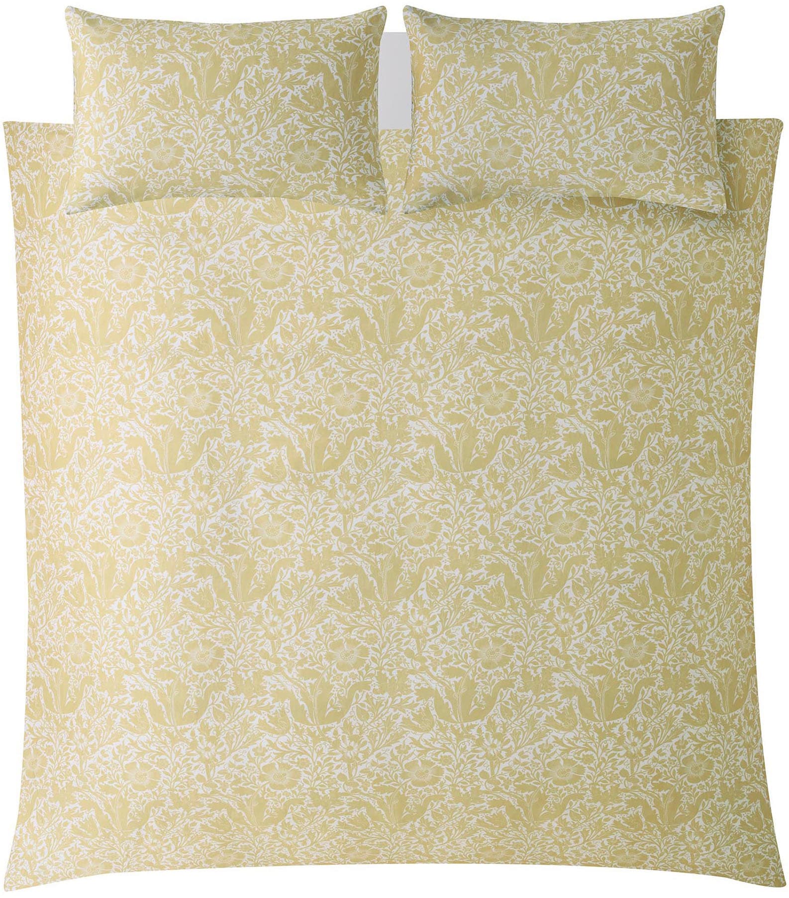 WILLIAM MORRIS AT HOME Bettwäsche »Baumwoll Satin, Mit floralem Munster, 3t günstig online kaufen