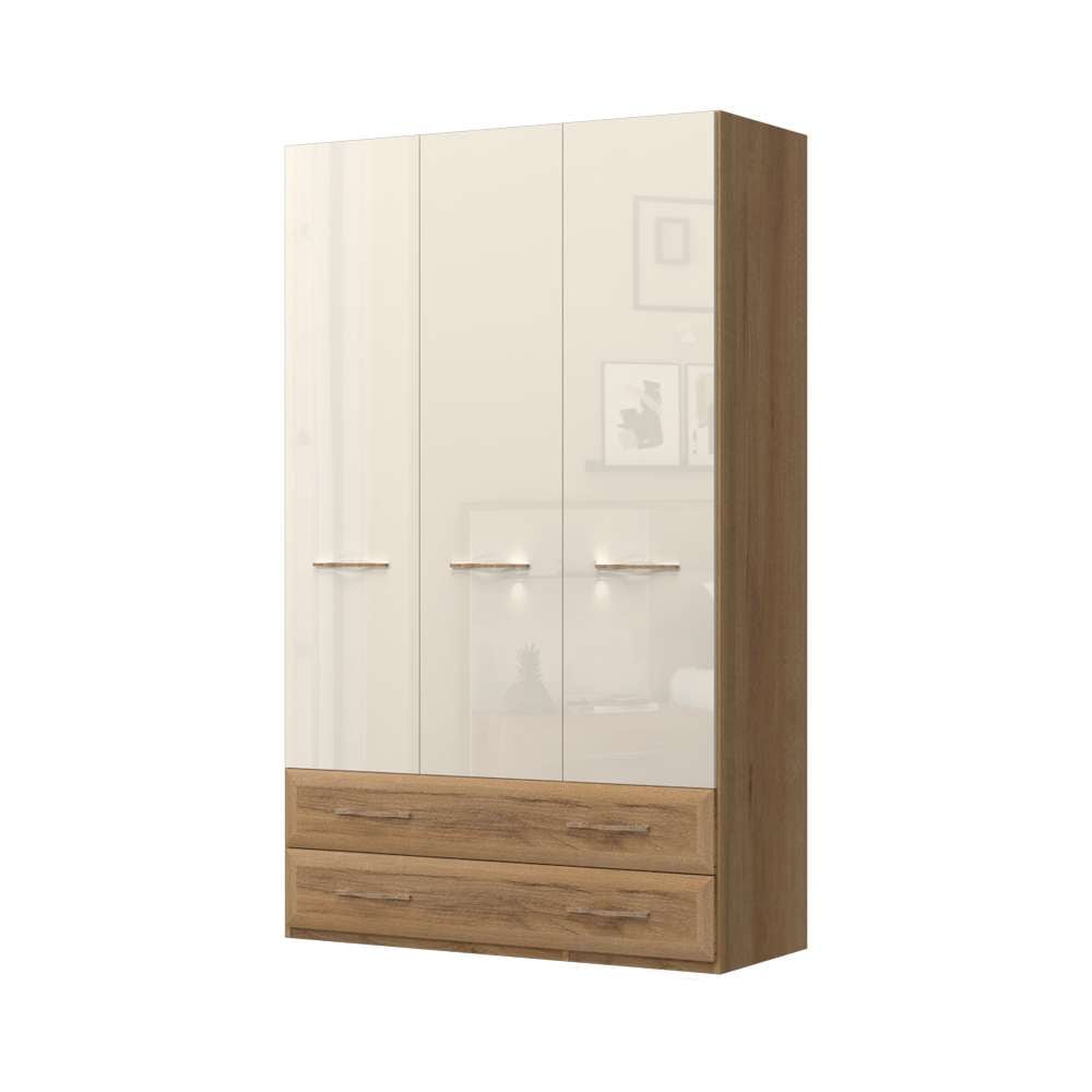 Home affaire Kleiderschrank »Gala, beige hochglänzend UV lackiert, kratzfes günstig online kaufen