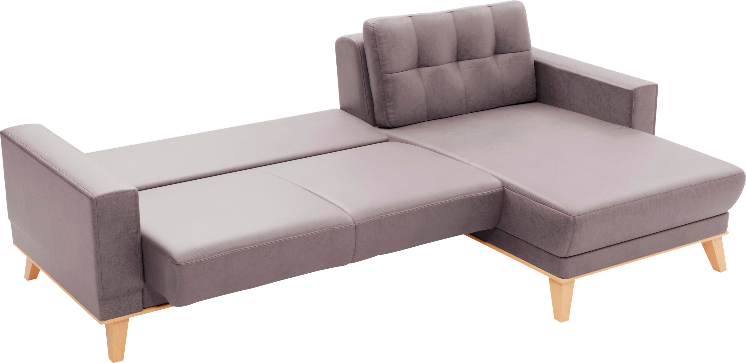 sit&more Ecksofa »Lavida L-Form«, wahlweise mit Kippfunktion und Bettkasten