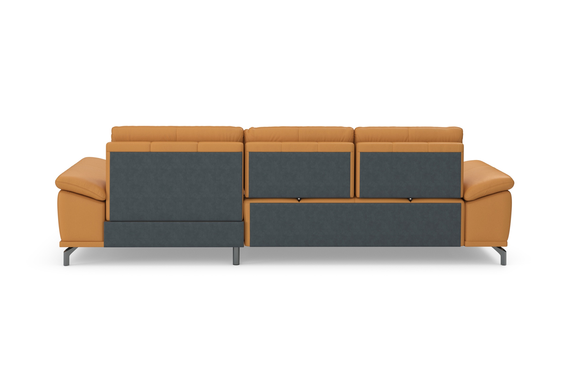 Places of Style Ecksofa Costello, mit Sitztiefenverstellung und Armlehnfunktion, incl. 3 Nierenkissen