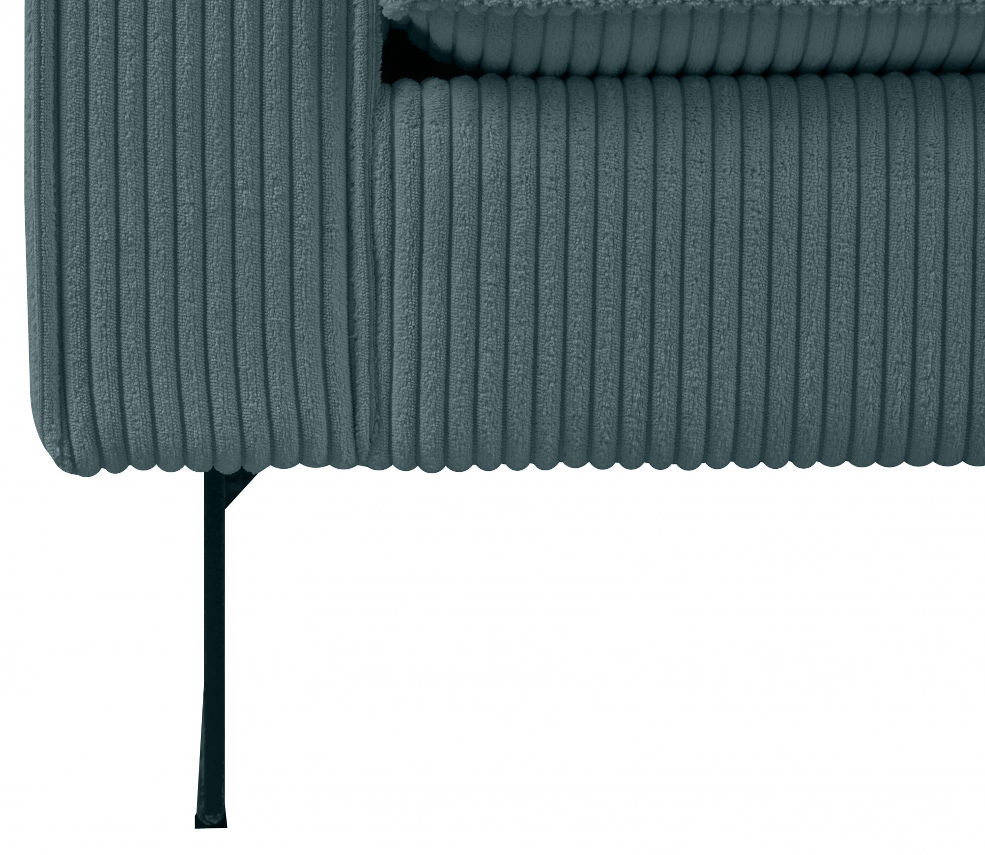 Places of Style Loveseat »Pinto«, mit Keder, Metallfüßen und auch in Cord Bezug erhältlich