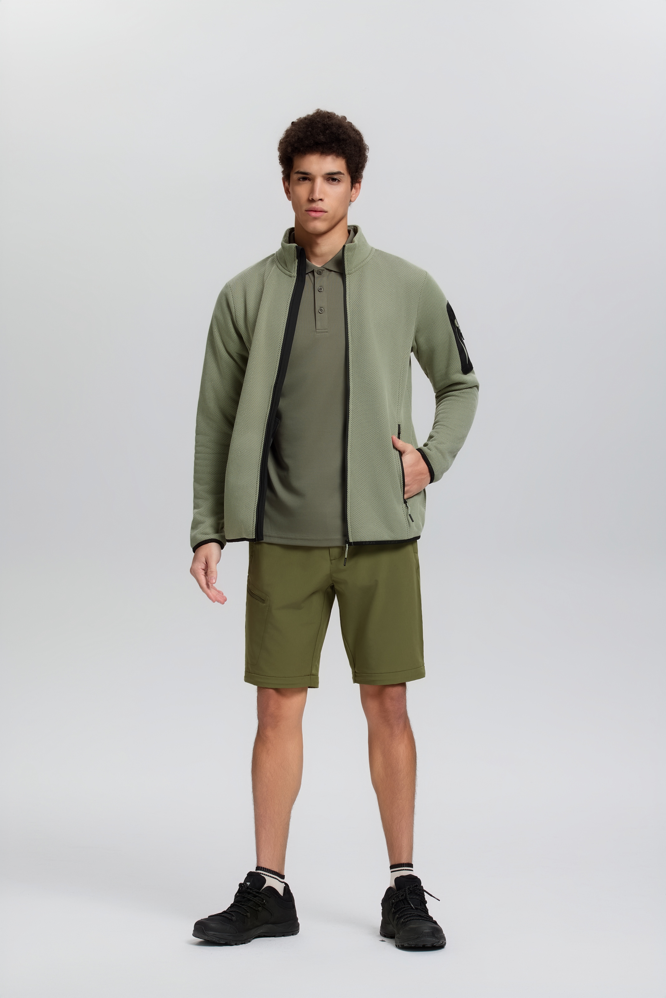 Icepeak Fleecejacke »BREDSTEDT« sportlicher Stil, mit Stehkragen, mit Reißverschlusstaschen