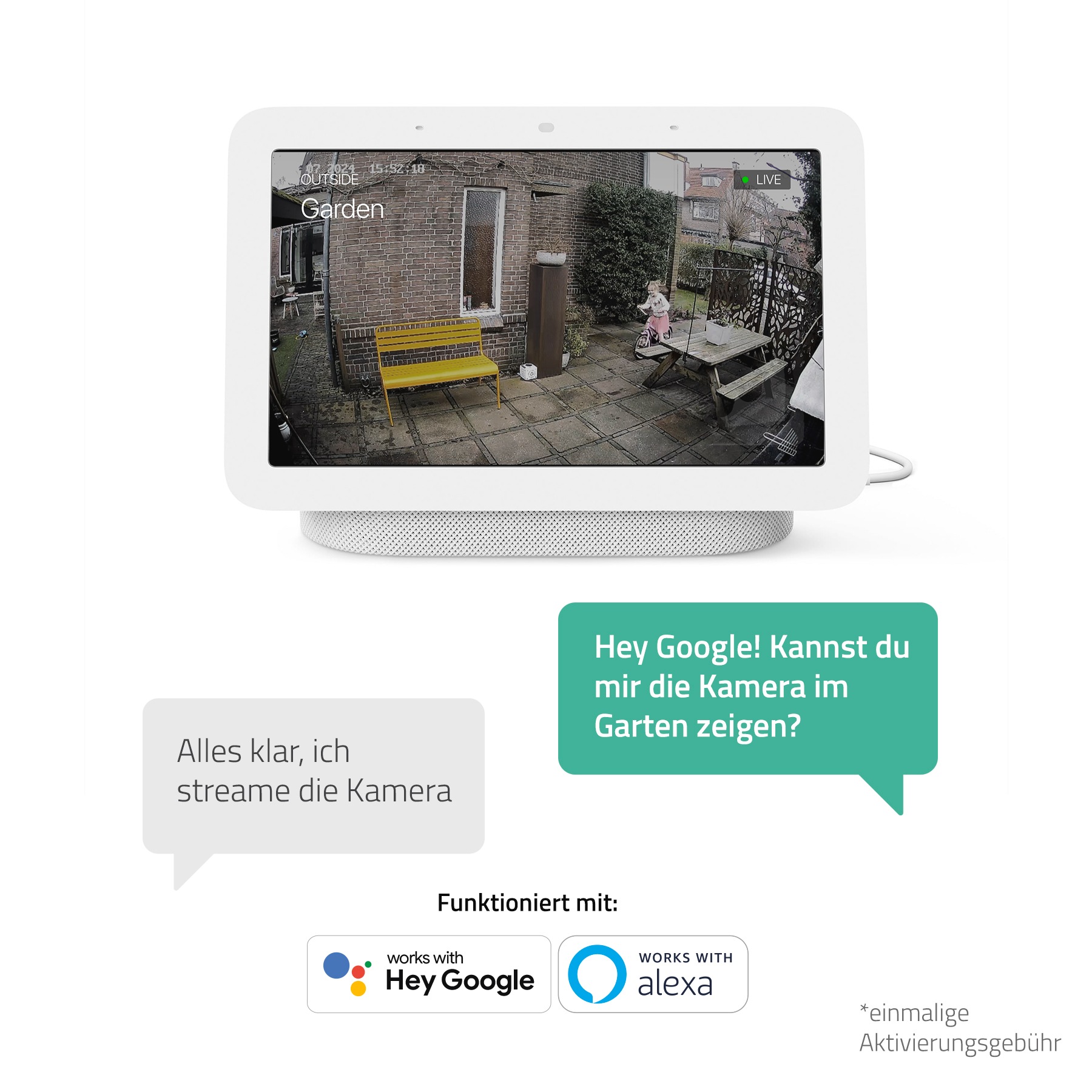 Hombli Überwachungskamera »Battery Cam 2K« Außenbereich