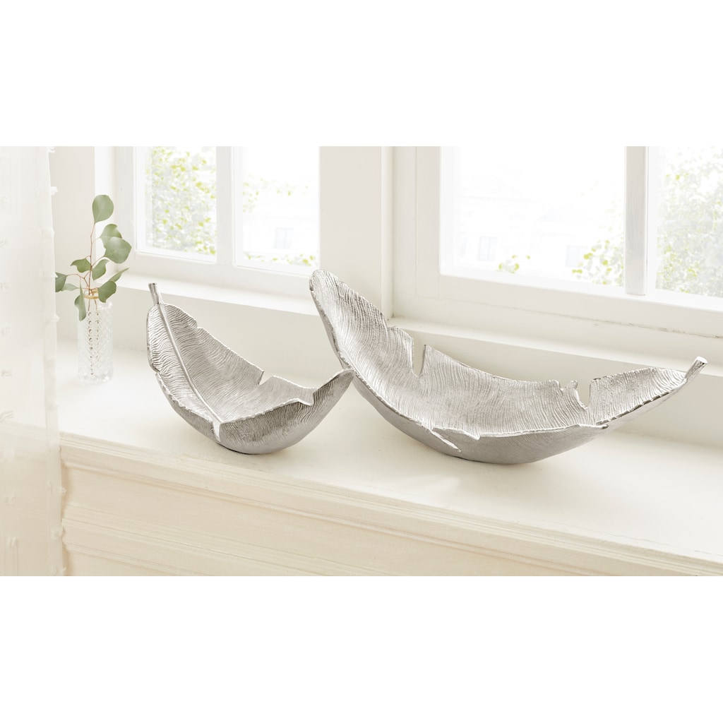 Guido Maria Kretschmer Home&Living Dekoschale, (Set, 2 St.), aus Aluminium, silber