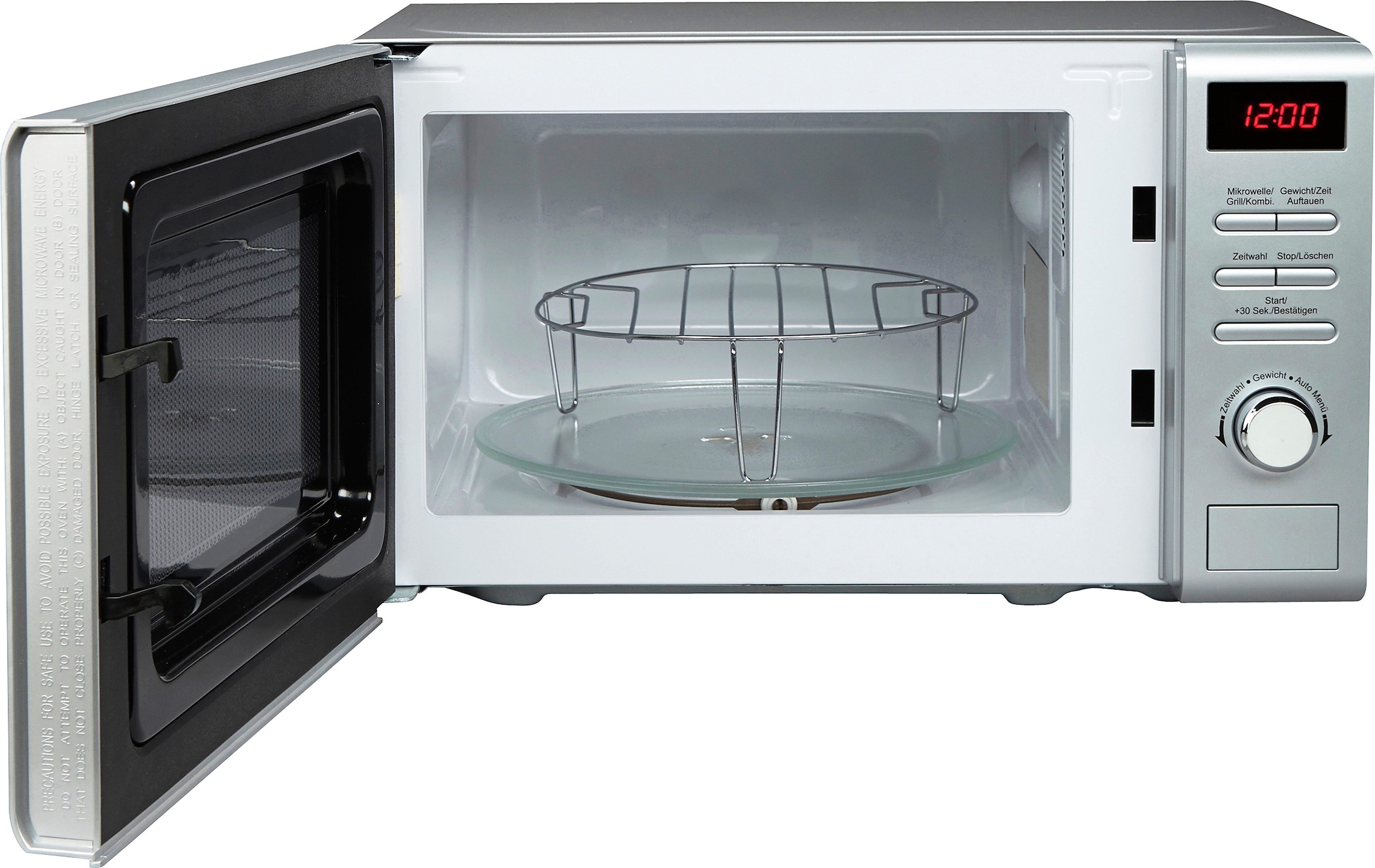 Hanseatic Mikrowelle »819021«, Grill, 700 W, Auftaufunktion, 8 Automatikprogramme