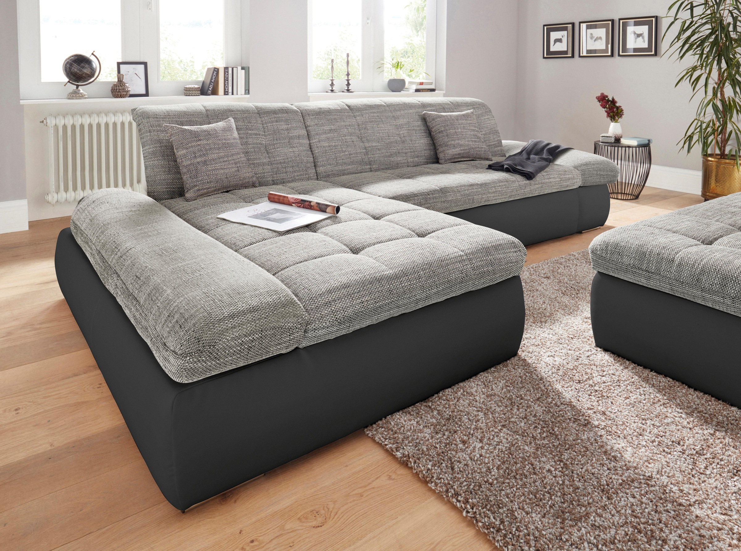 DOMO collection Ecksofa »PB Moric wahlweise mit Bettfunktion + Armteilverst günstig online kaufen