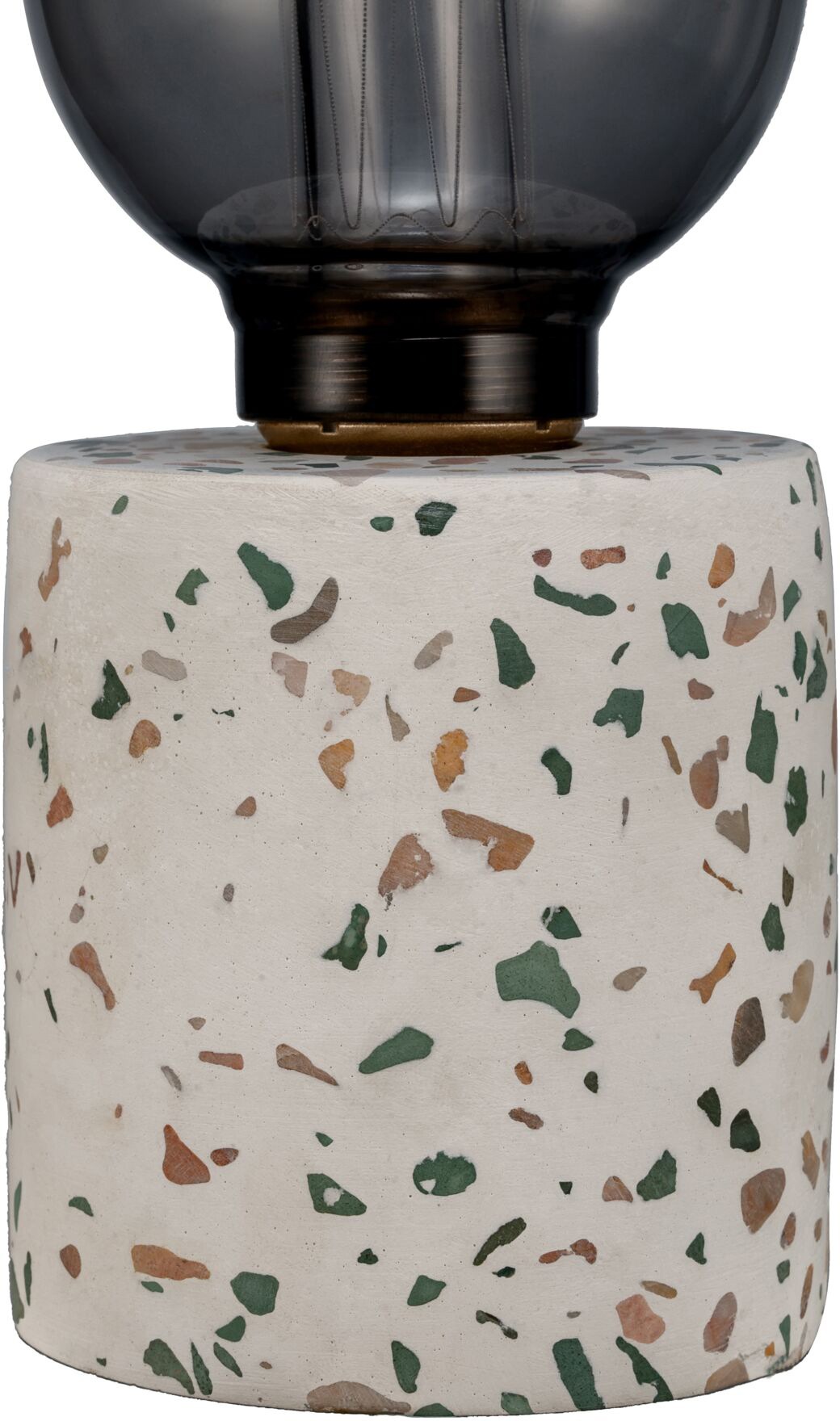 Pauleen Tischleuchte »Elegant Flare«, 1 flammig, Leuchtmittel E27 | ohne Leuchtmittel, E27, Timer, Batterie, Terrazzo, Beton/Glas