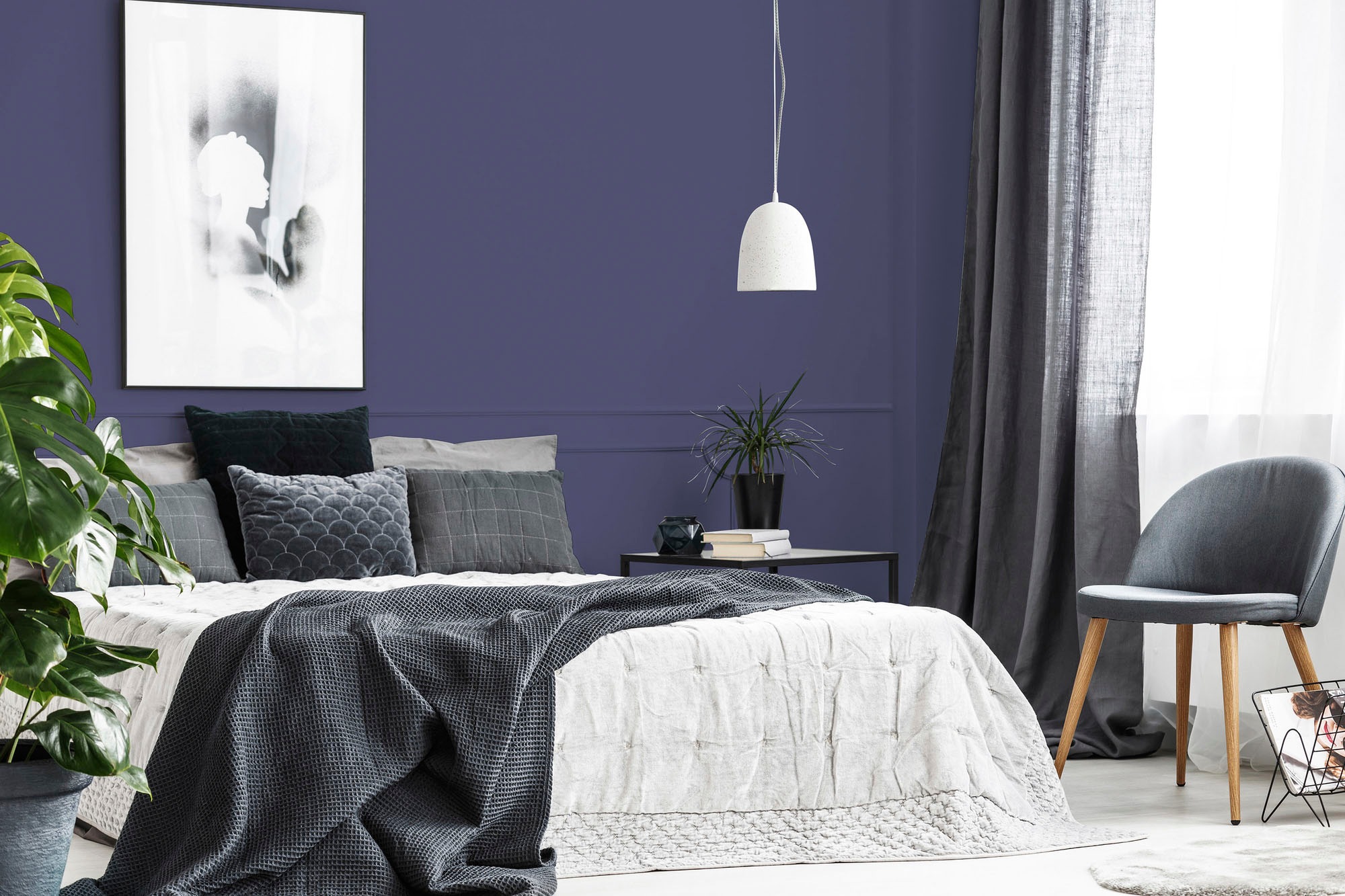 A.S. Création Wandfarbe »Premium Innenwandfarbe PURO Tuchmatt simple mauve« ideal für Wohnzimmer, Schlafzimmer, Flur und Küche, Farbwelt Violett