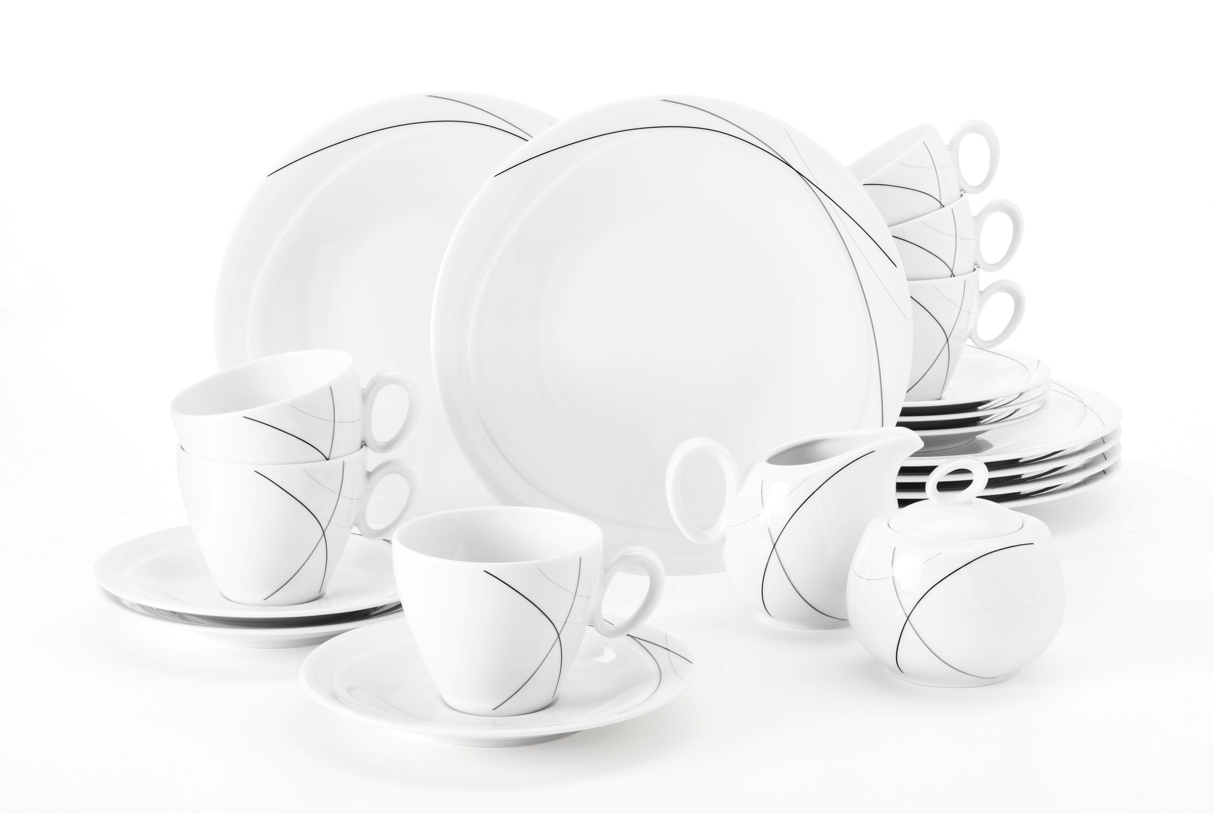 Seltmann Weiden Kaffeeservice »Geschirr-Set, Service Trio Highline«, (Set, günstig online kaufen