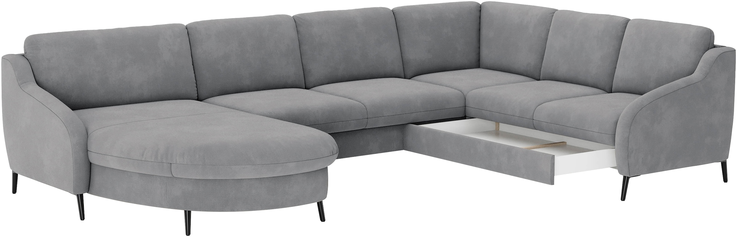 sit&more Wohnlandschaft »Soul U-Form«, wahlweise mit Bettfunktion und Schubkasten