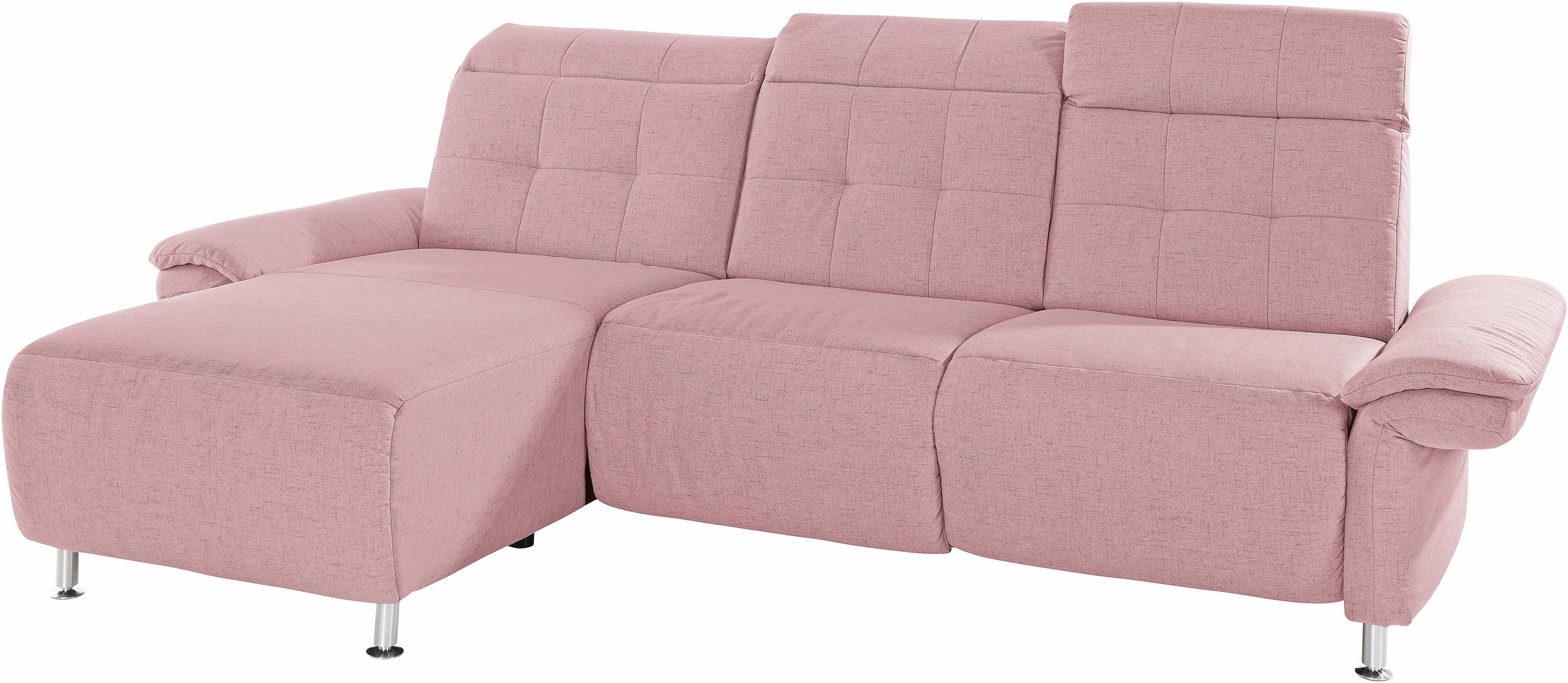 Places of Style Ecksofa »Manhattan L-Form«, 2 Sitze mit elektrischer Relaxfunktion, verstellbare Armlehnen