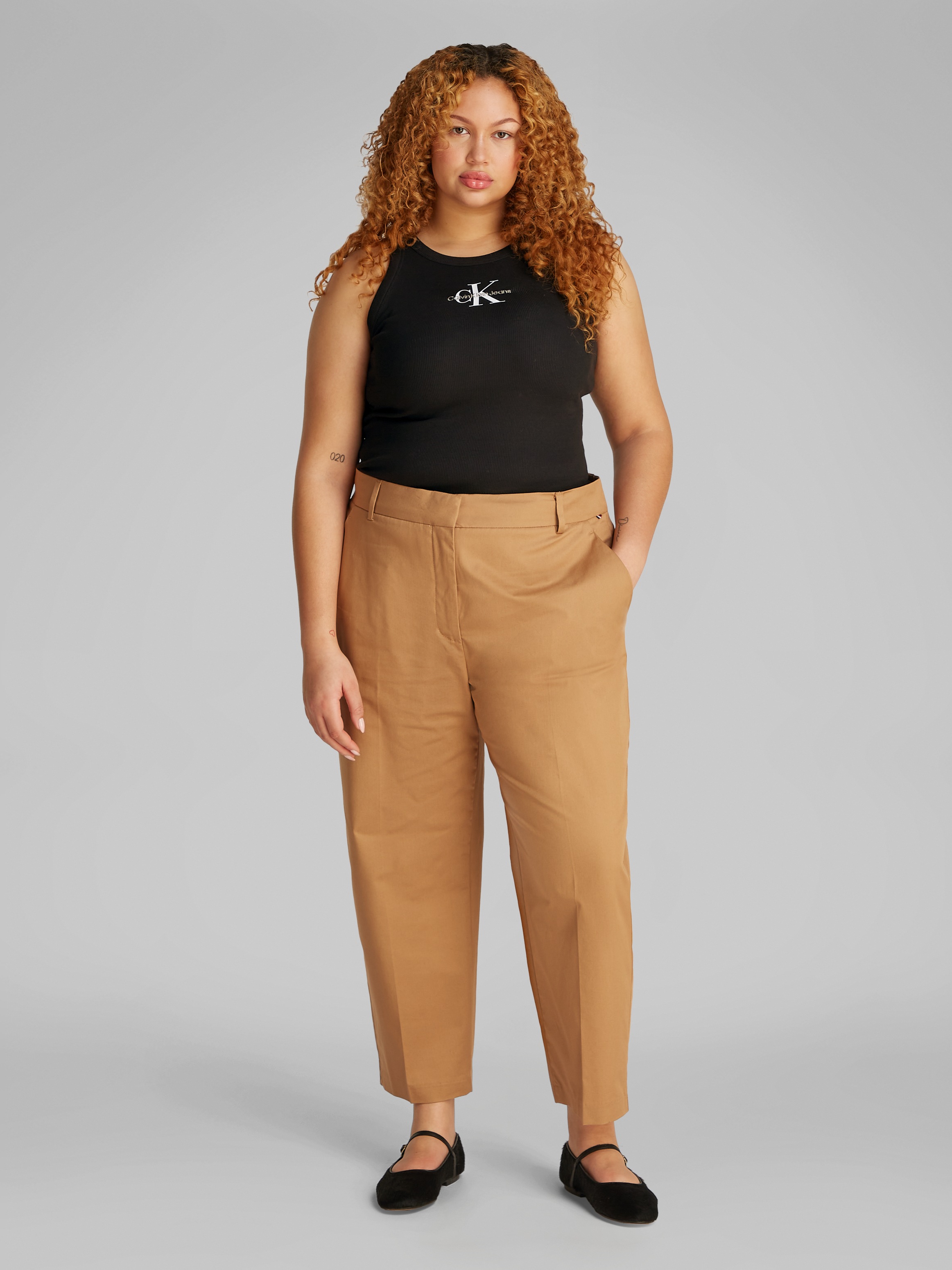 Calvin Klein Jeans Plus Tanktop »PLUS MONOLOGO RIB TANK TOP«, in großen Größen