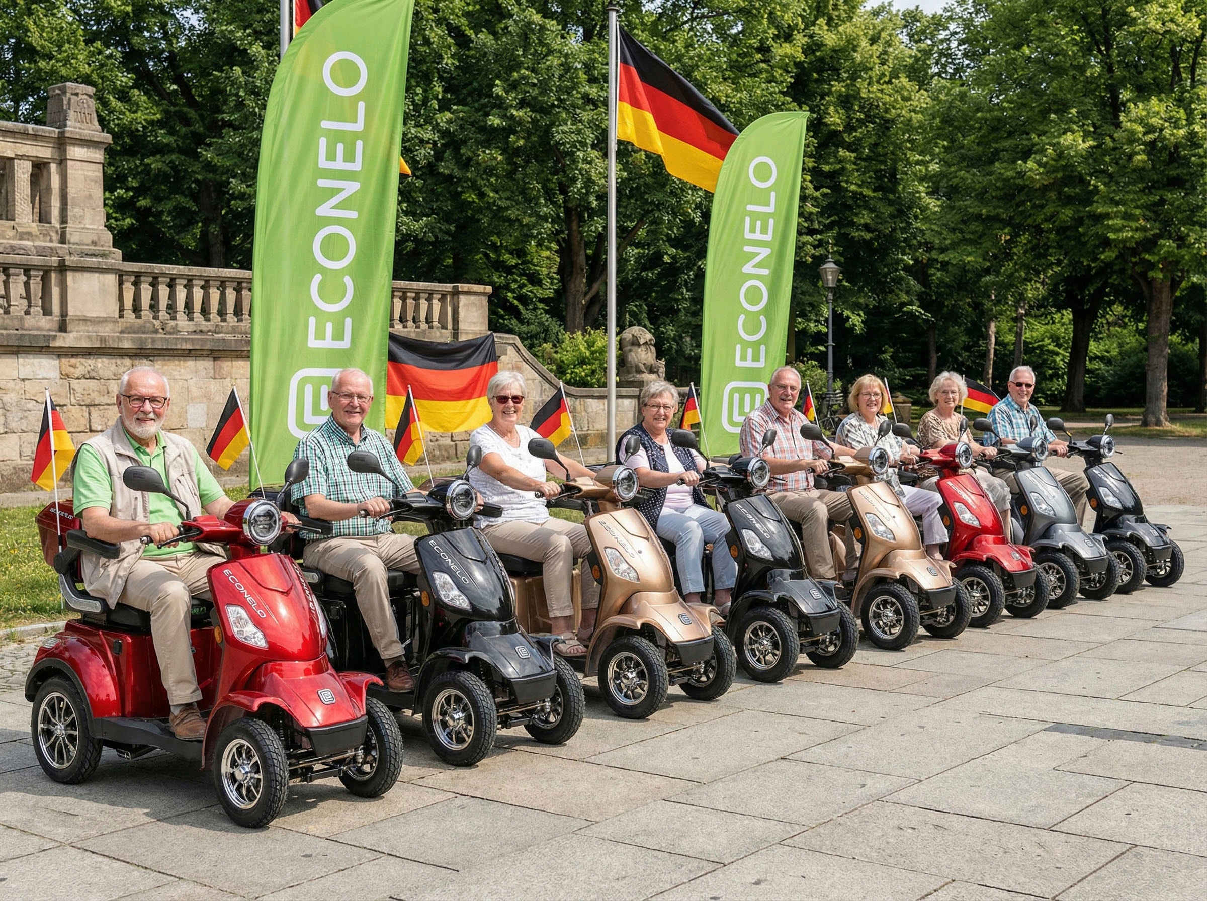 ECONELO Elektromobil »Seniorenmobil P4000, Lithium-Akku, 25 km/h, 1000 Watt« 1.000 W 25 km/h