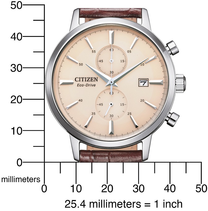 Citizen Chronograph, Armbanduhr, Herrenuhr, Solar, Stoppfunktion, Lederarmband