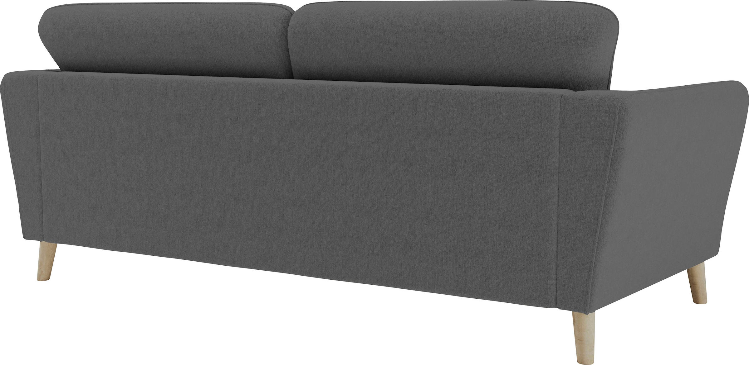 Home affaire 3-Sitzer »MARSEILLE Sofa 206 cm«, mit Massivholzbeinen aus Eiche, verschiedene Bezüge und Farbvarianten