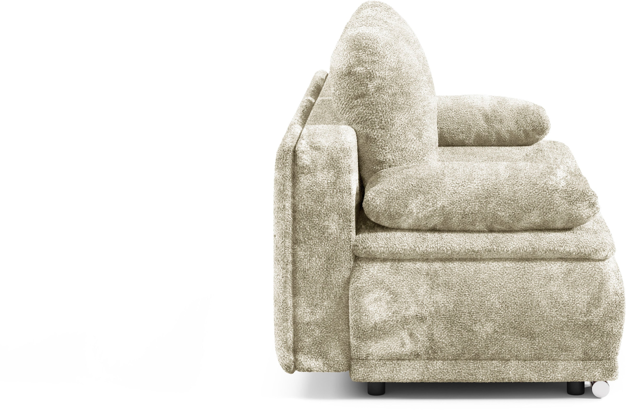 WERK2 Schlafsofa »Biggi, komfortabel und elegant, Breite 206cm,«, 2-Sitzer Sofa & Schlafcouch mit Bettkasten
