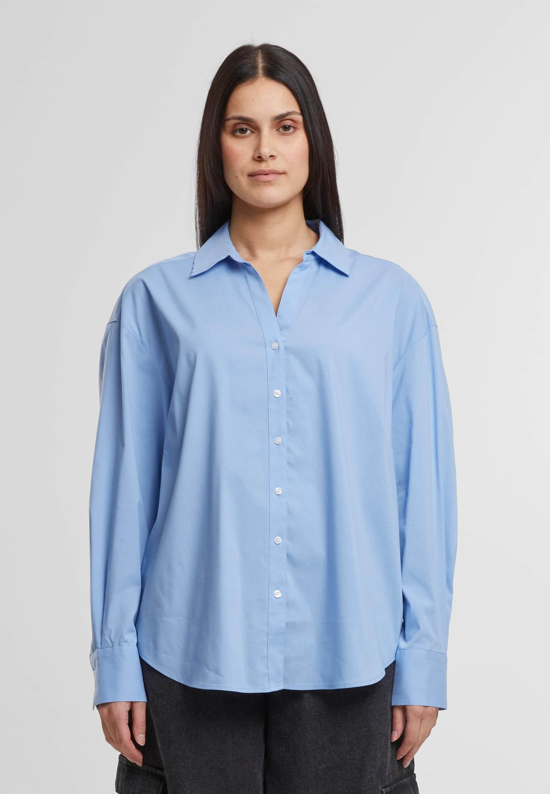 URBAN CLASSICS Klassische Bluse »Urban Classics Ladies Oversized Cotton Blouse«