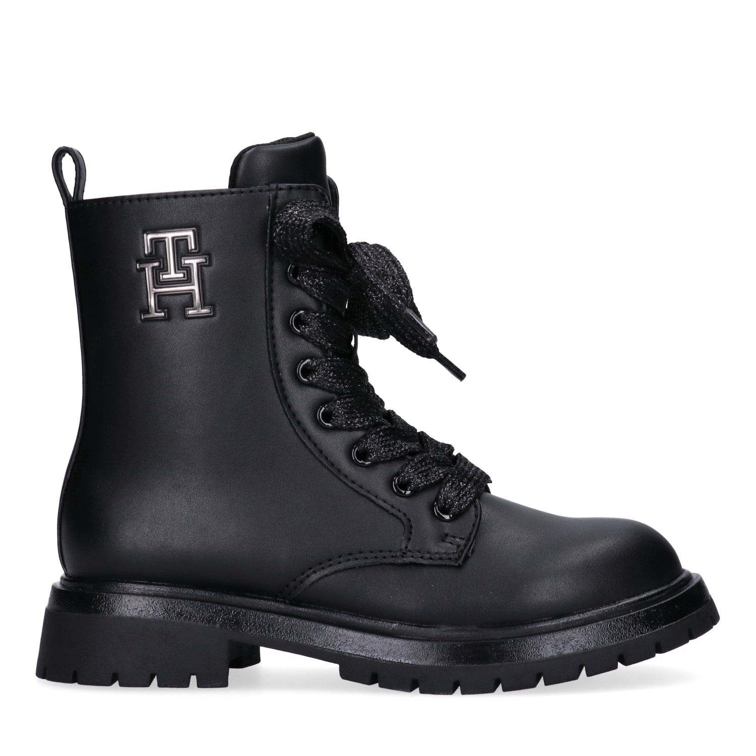 Tommy Hilfiger Schnürboots, Chunky Boots mit modischen Schnürsenkeln