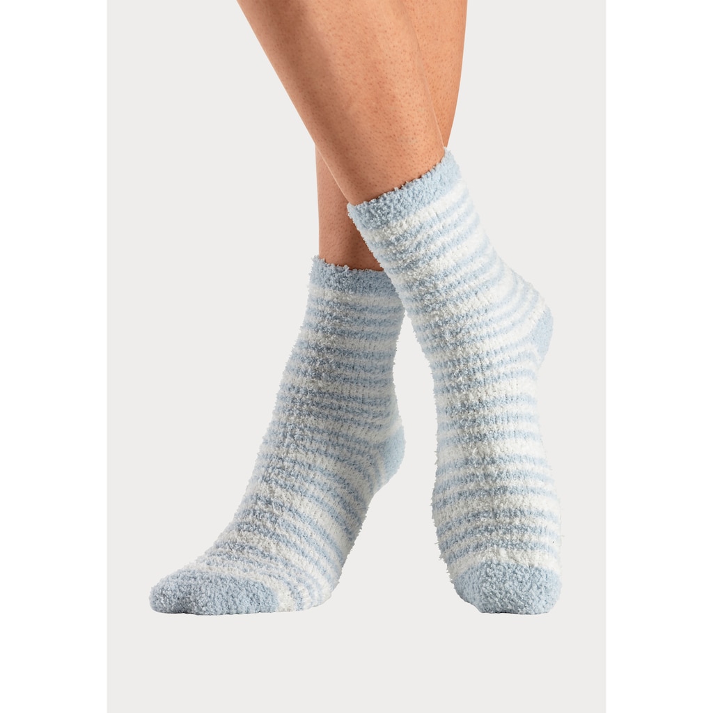 LASCANA Kuschelsocken, (Packung, 4 Paar)