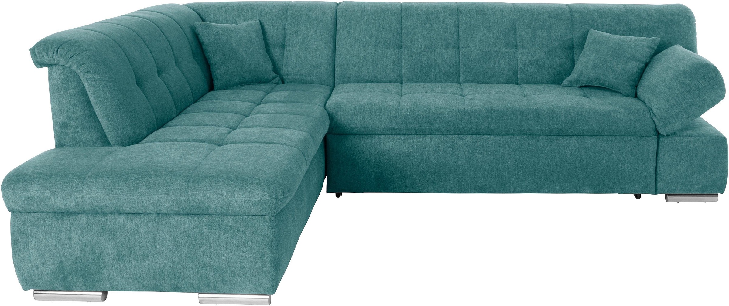 DOMO collection Ecksofa »Mona L-Form«, wahlweise mit Bett- und Armlehnfunktion