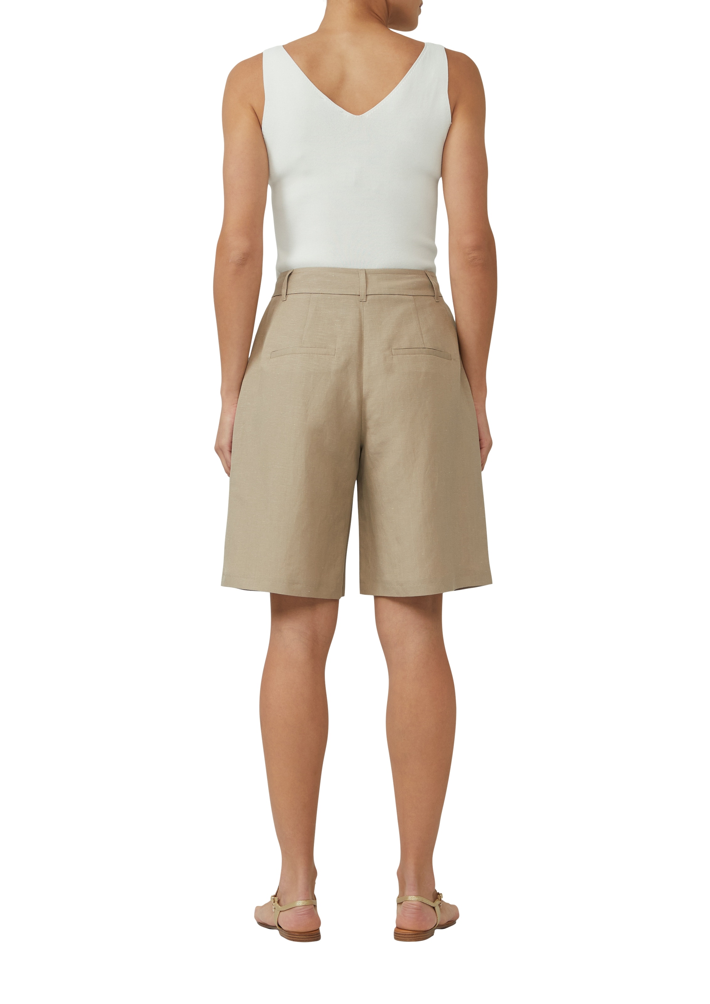 s.Oliver BLACK LABEL Bermudas, aus Leinenmix
