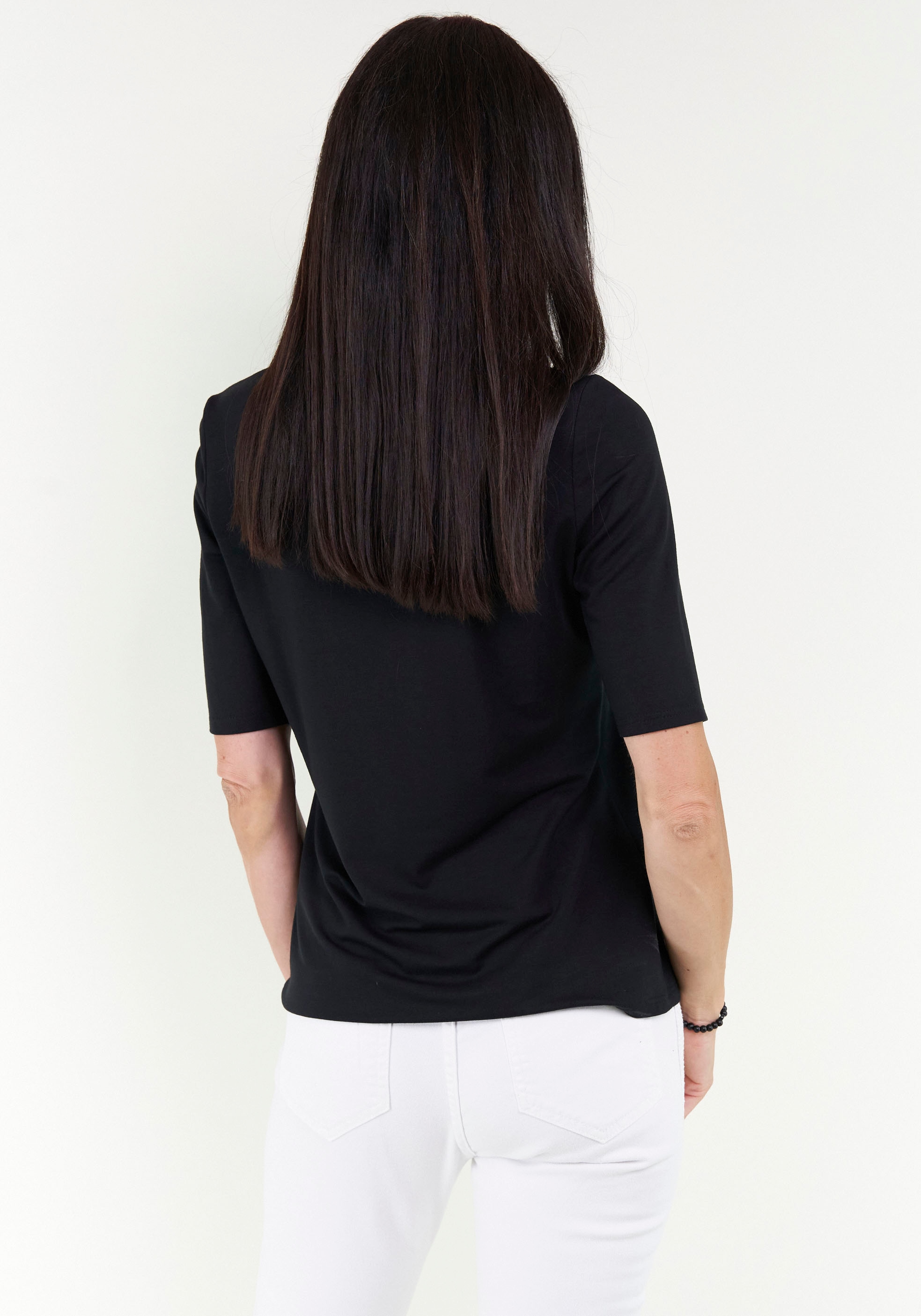 Seidel Moden V-Shirt, mit Halbarm aus MADE softem IN Material, kaufen GERMANY