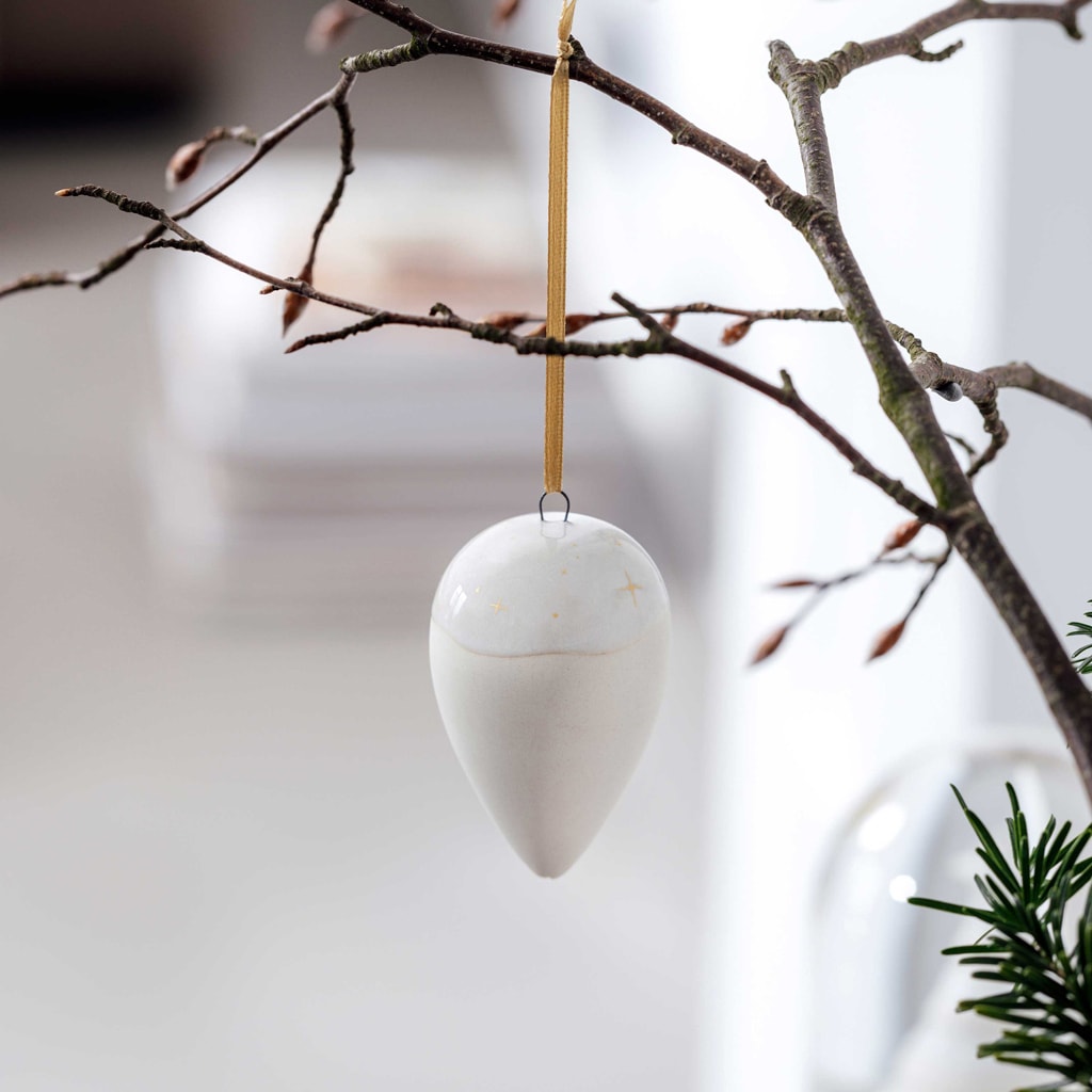 like. by Villeroy & Boch Weihnachtsfigur »Ornament Tropfen Winter Glow beige«