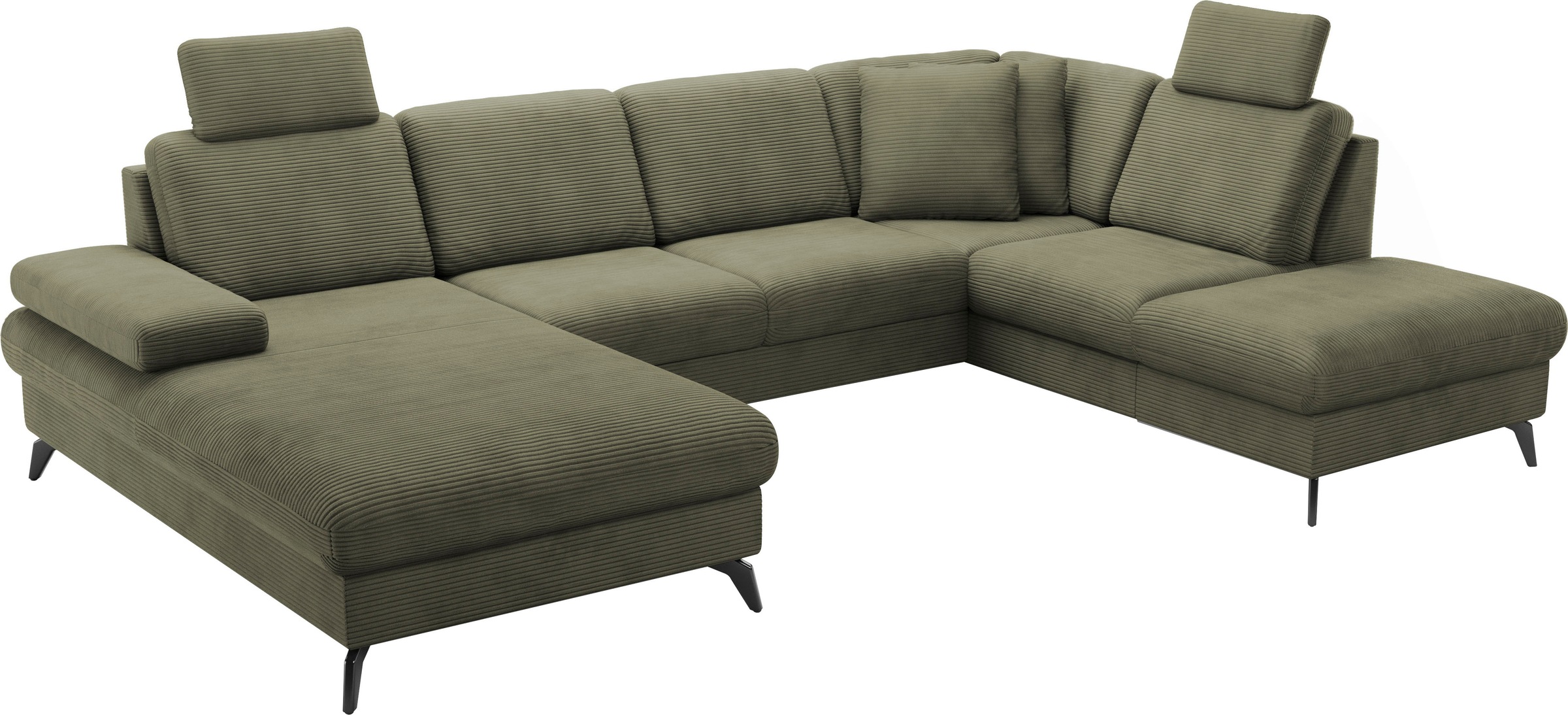sit&more Wohnlandschaft »Morris Jubi U-Form«, inkl. Armteilfunktion und 1 Zierkissen, wahlweise mit Bettfunktion