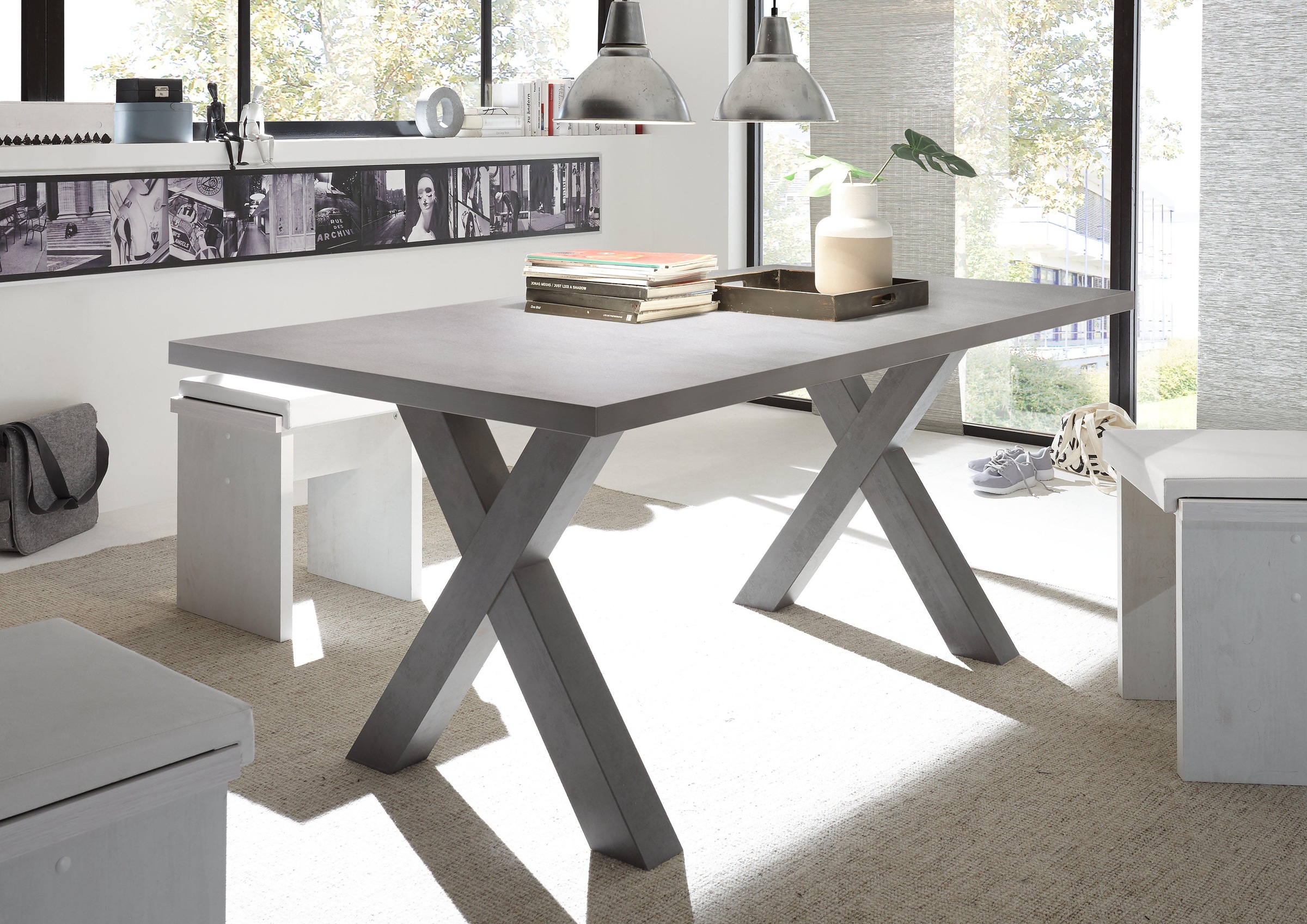 Mäusbacher Esstisch »Mister, TOPSELLER!« OTTOS Choice, Gestell in X-Form günstig online kaufen