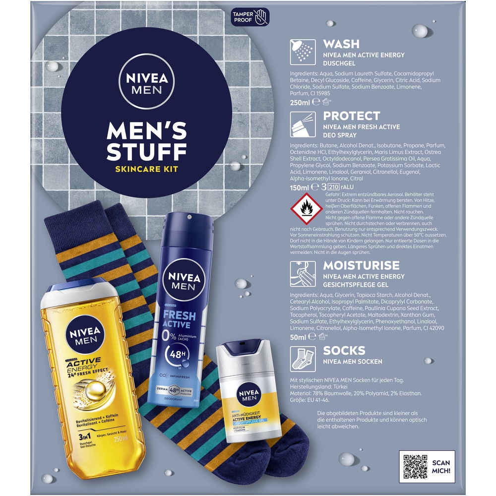 Nivea Men Hautpflege-Set »NIVEA Mens Stuff Set«