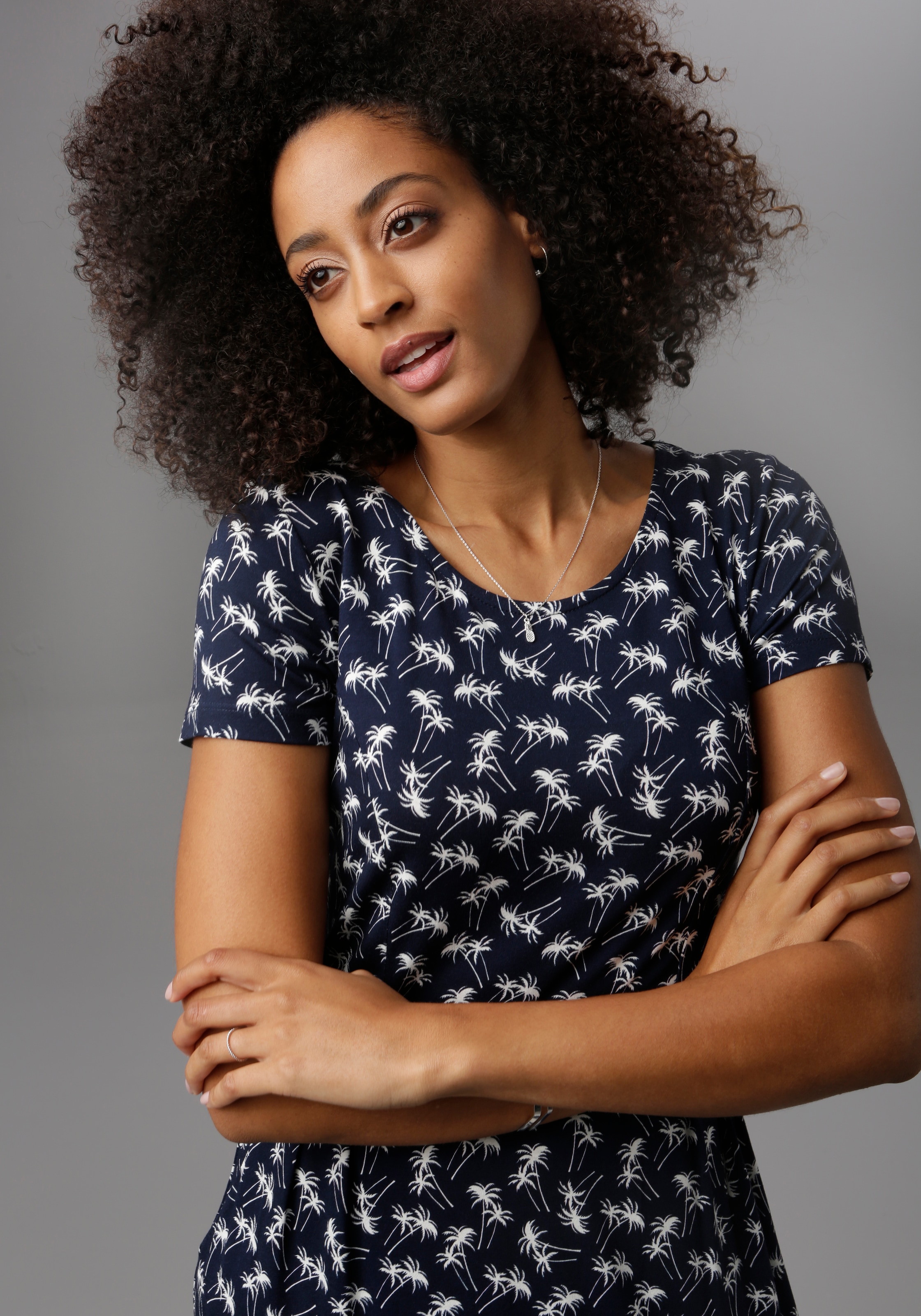 Aniston SELECTED Sommerkleid Eingrifftaschen mit Eingrifftaschen